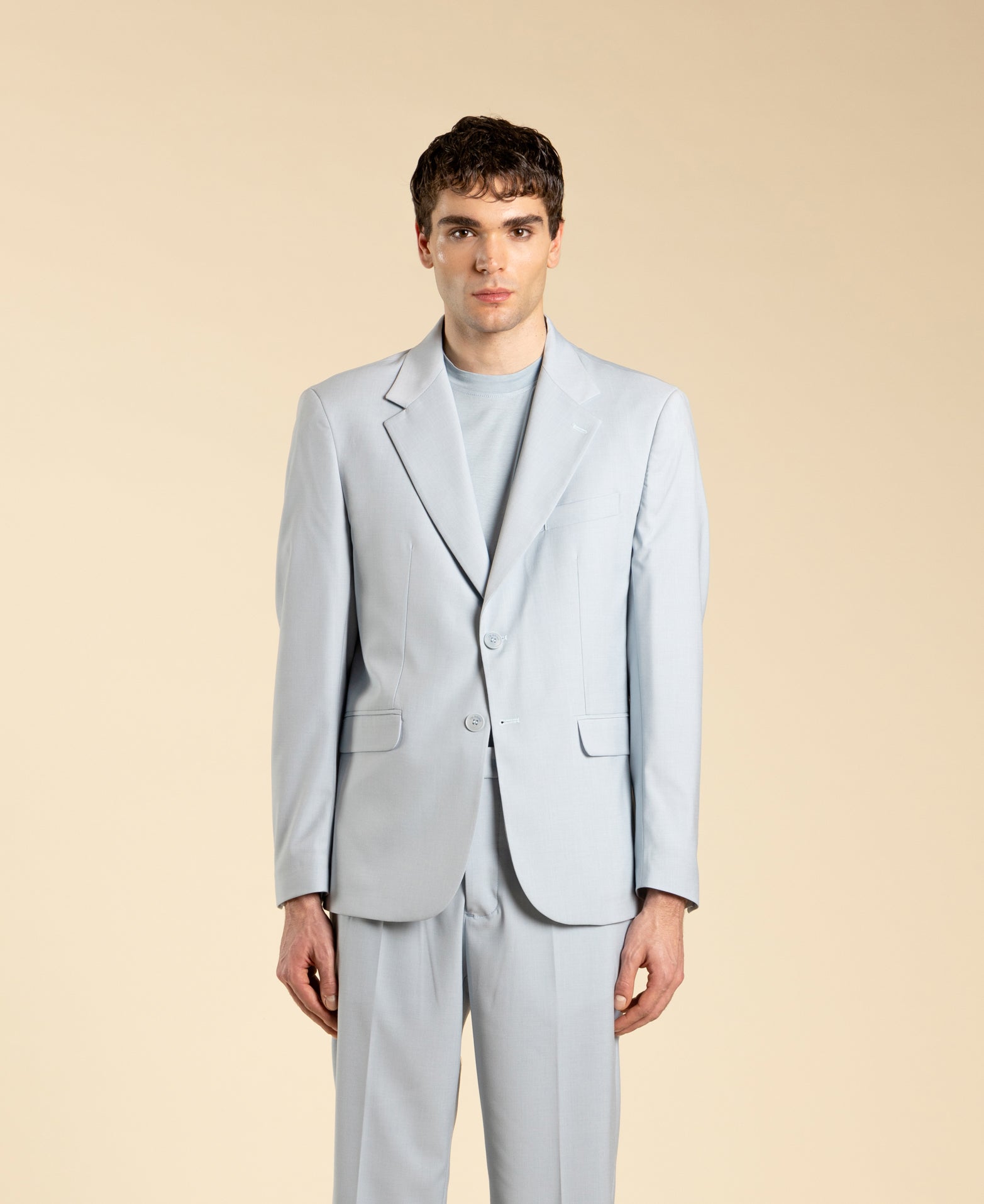 Single-breasted jacket - Powder