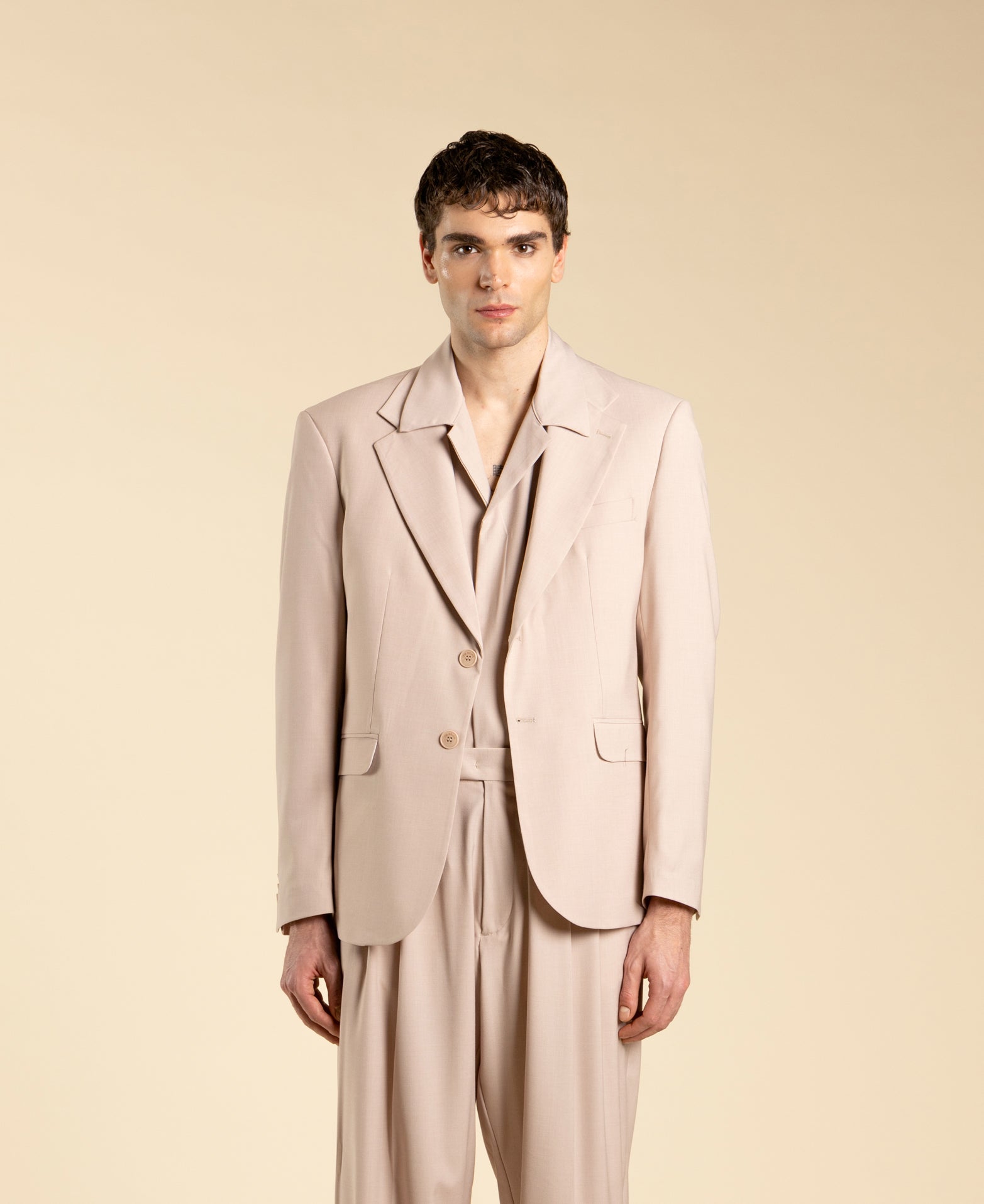 Single-breasted jacket - Powder pink