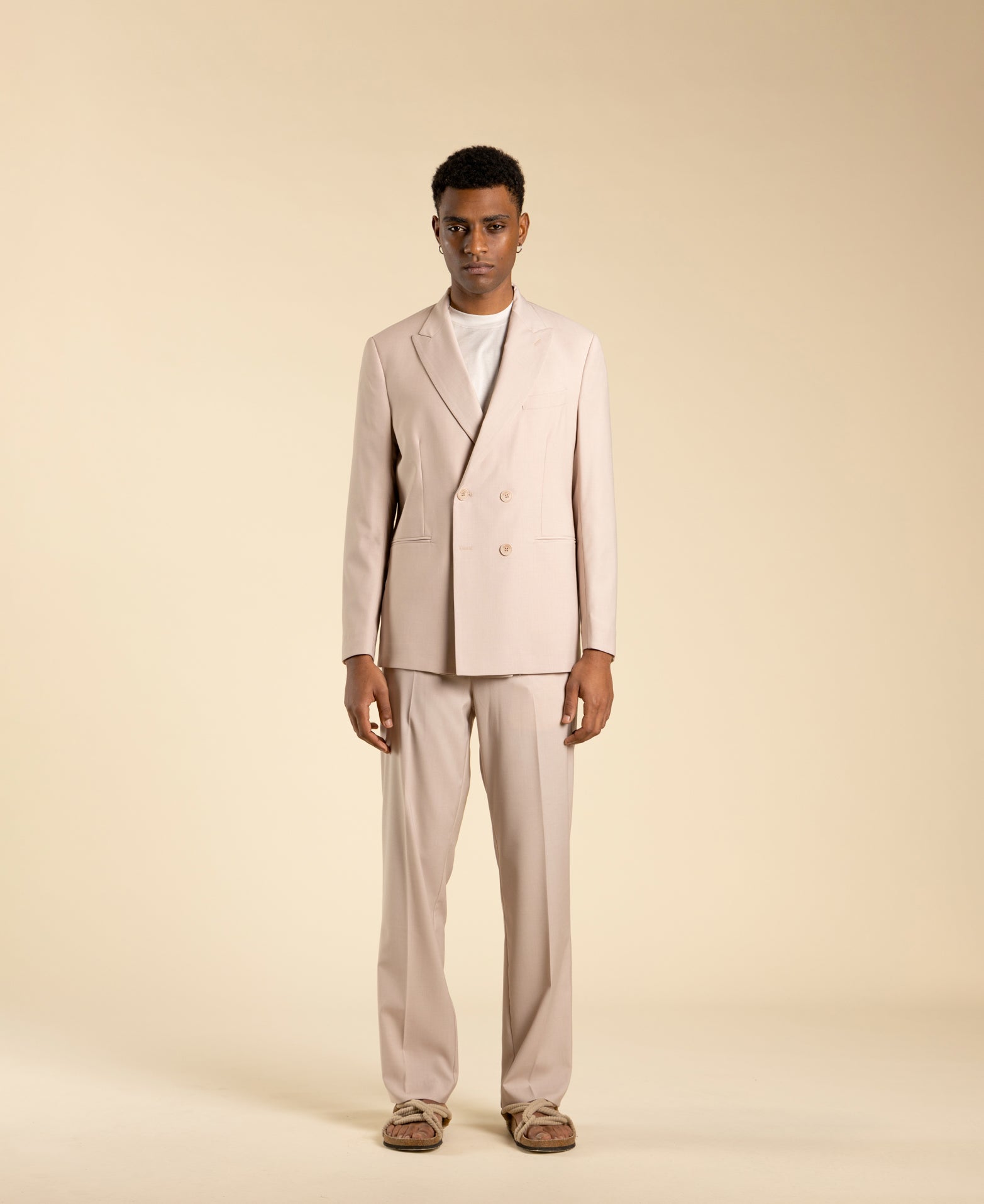 Double-breasted jacket - Powder pink