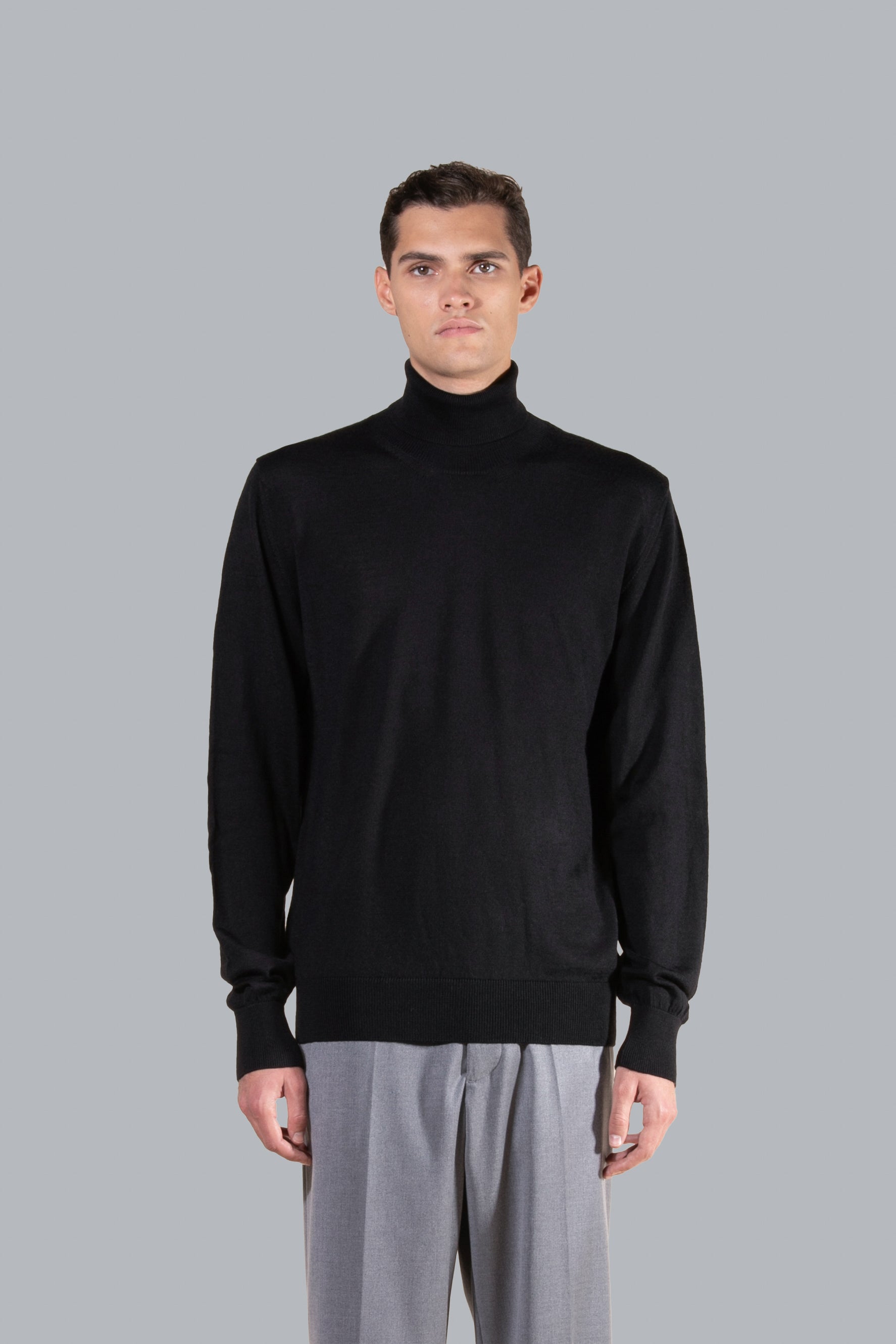 Dolcevita in lana merinos - Nero