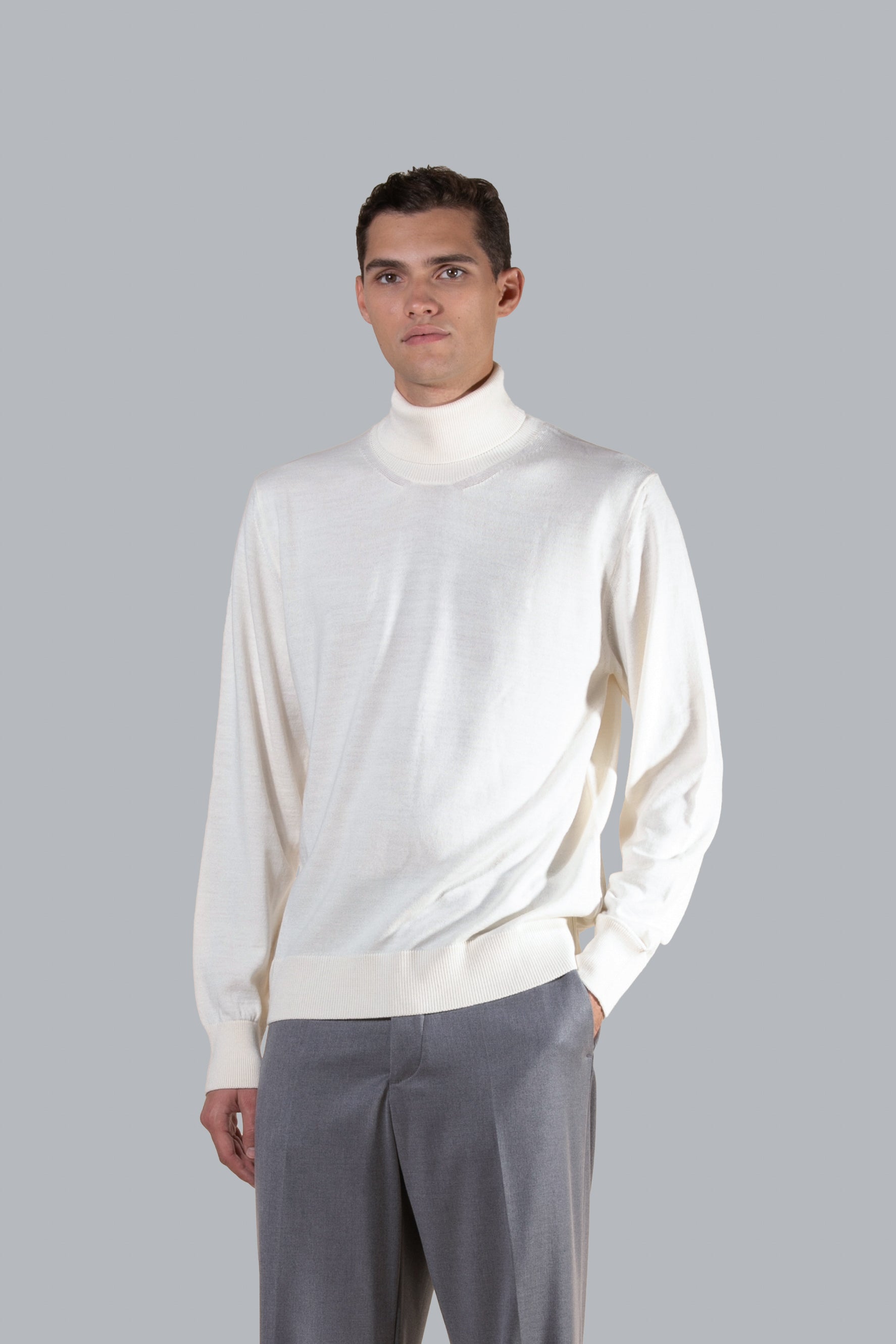 Dolcevita in lana merinos - Panna