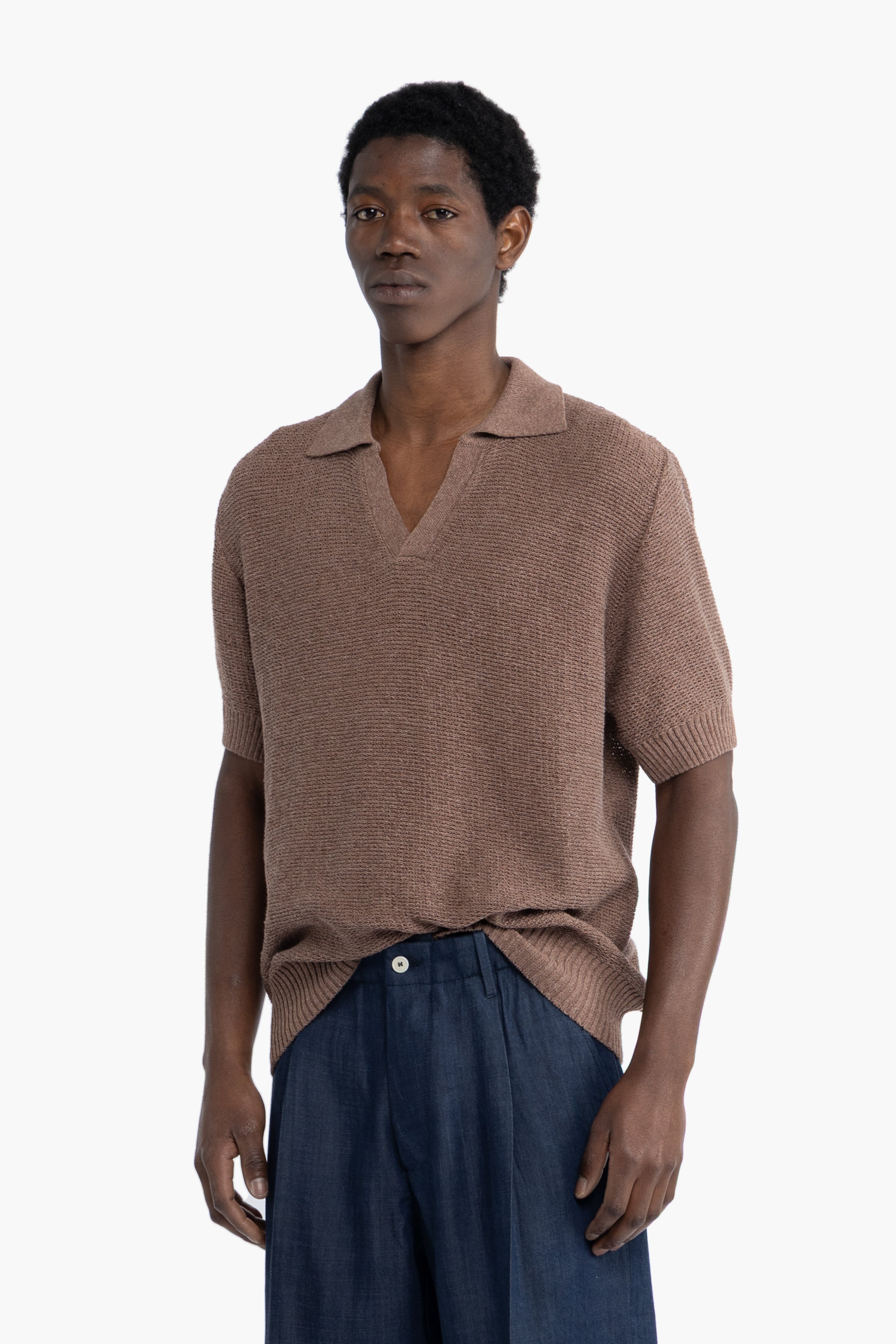 Polo in maglia - Moro