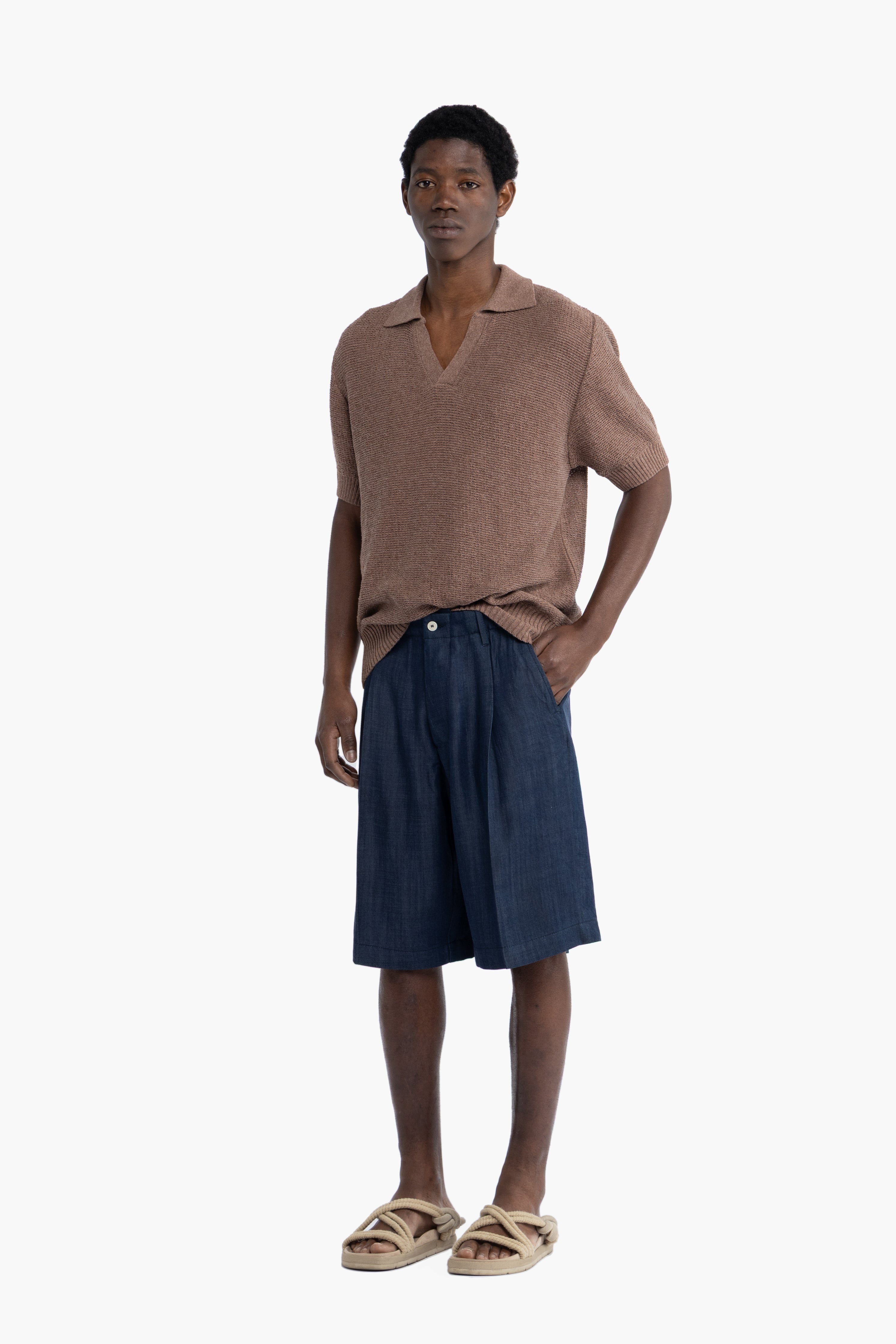Polo in maglia - Moro