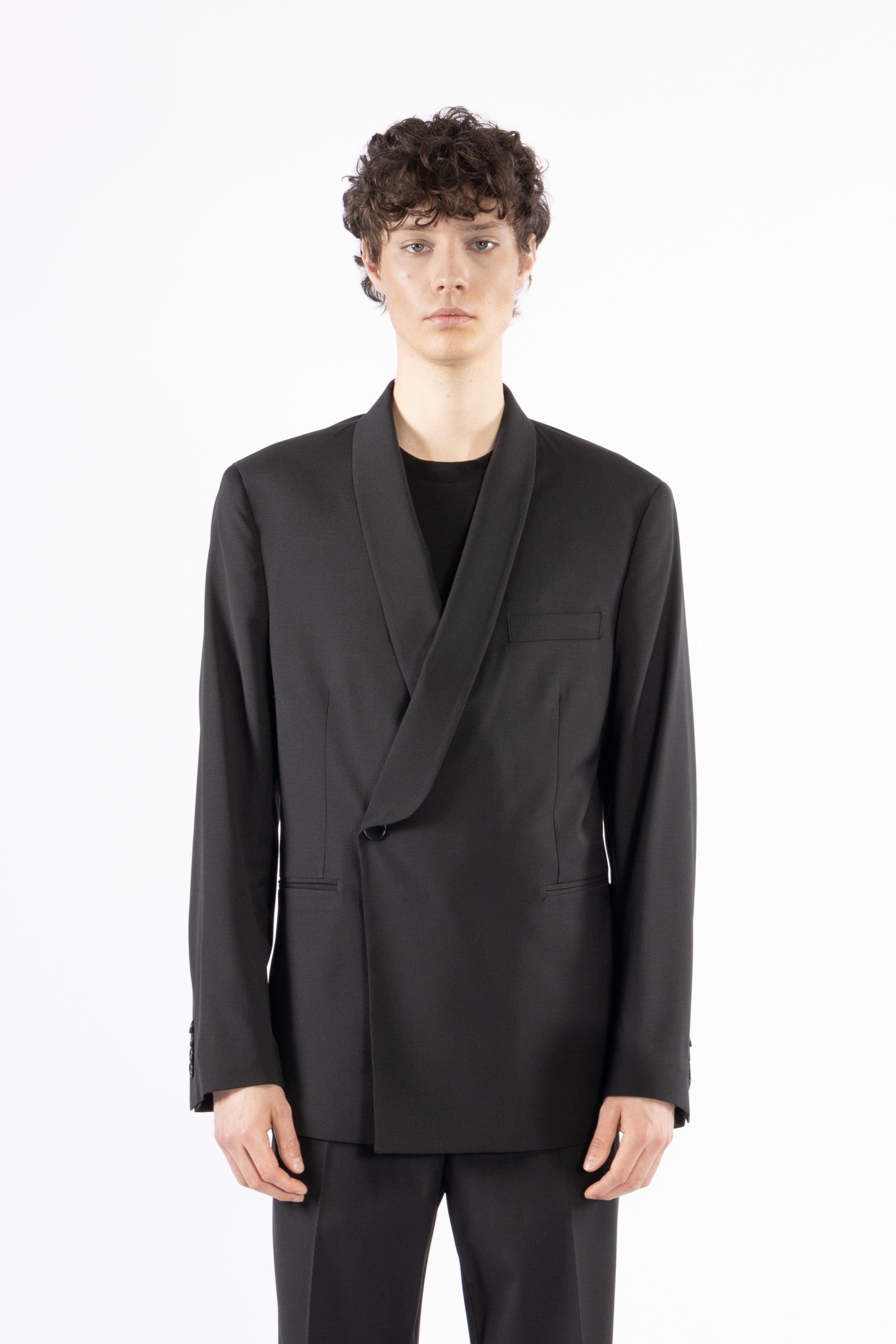 Giacca da abito collo a scialle - Nero