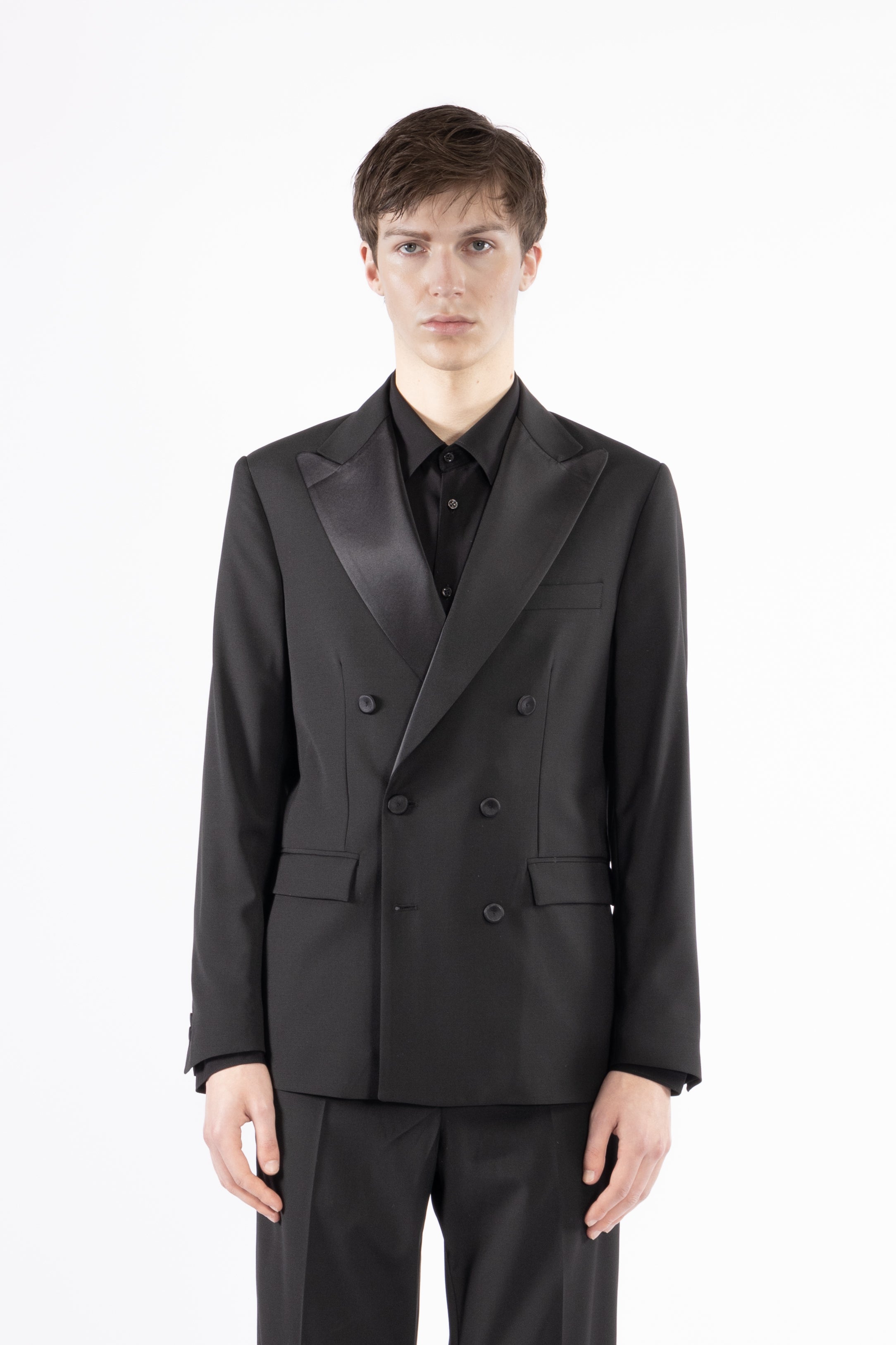 Giacca da abito misto lana - Nero