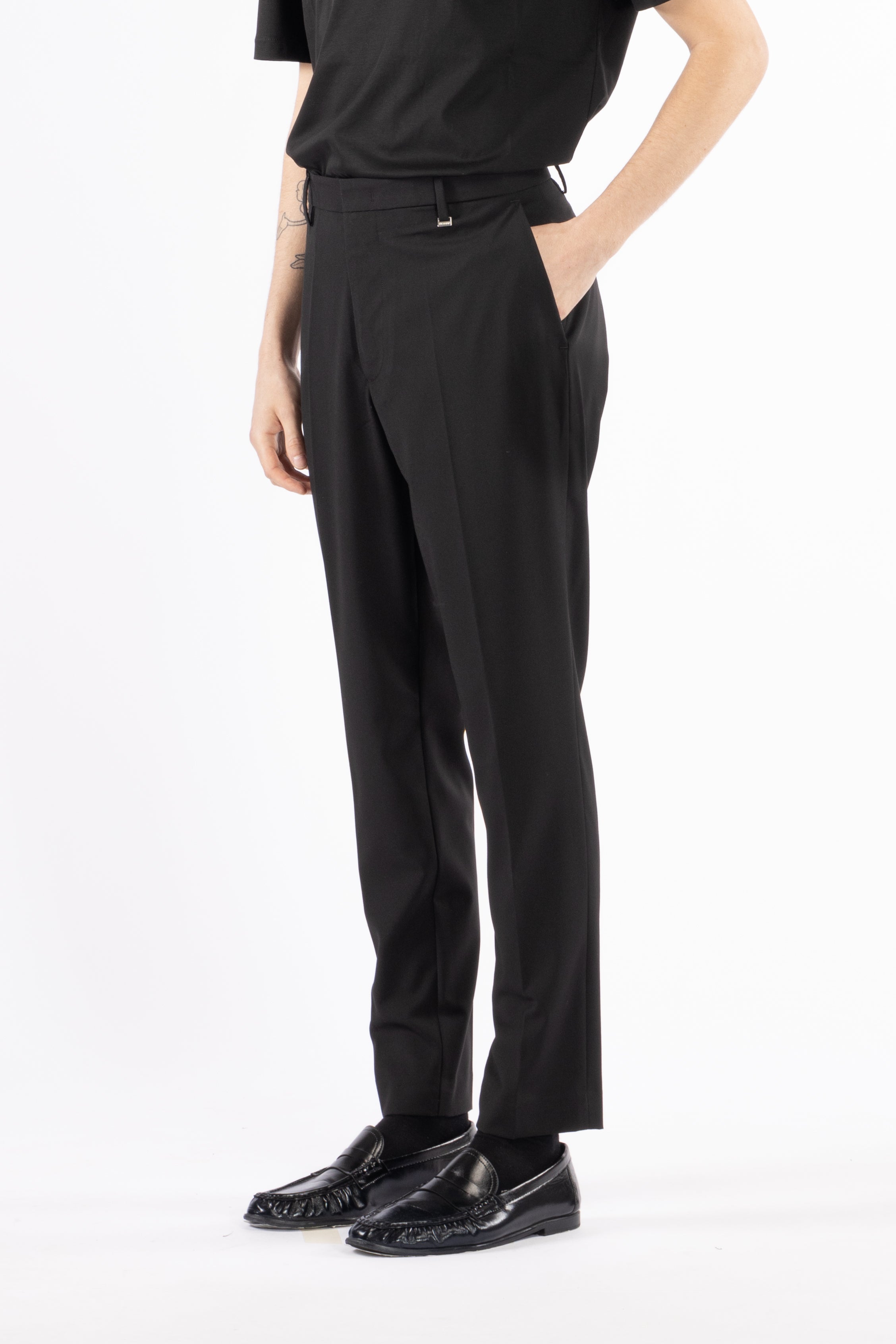 Pantalone tasca america regolare - Nero