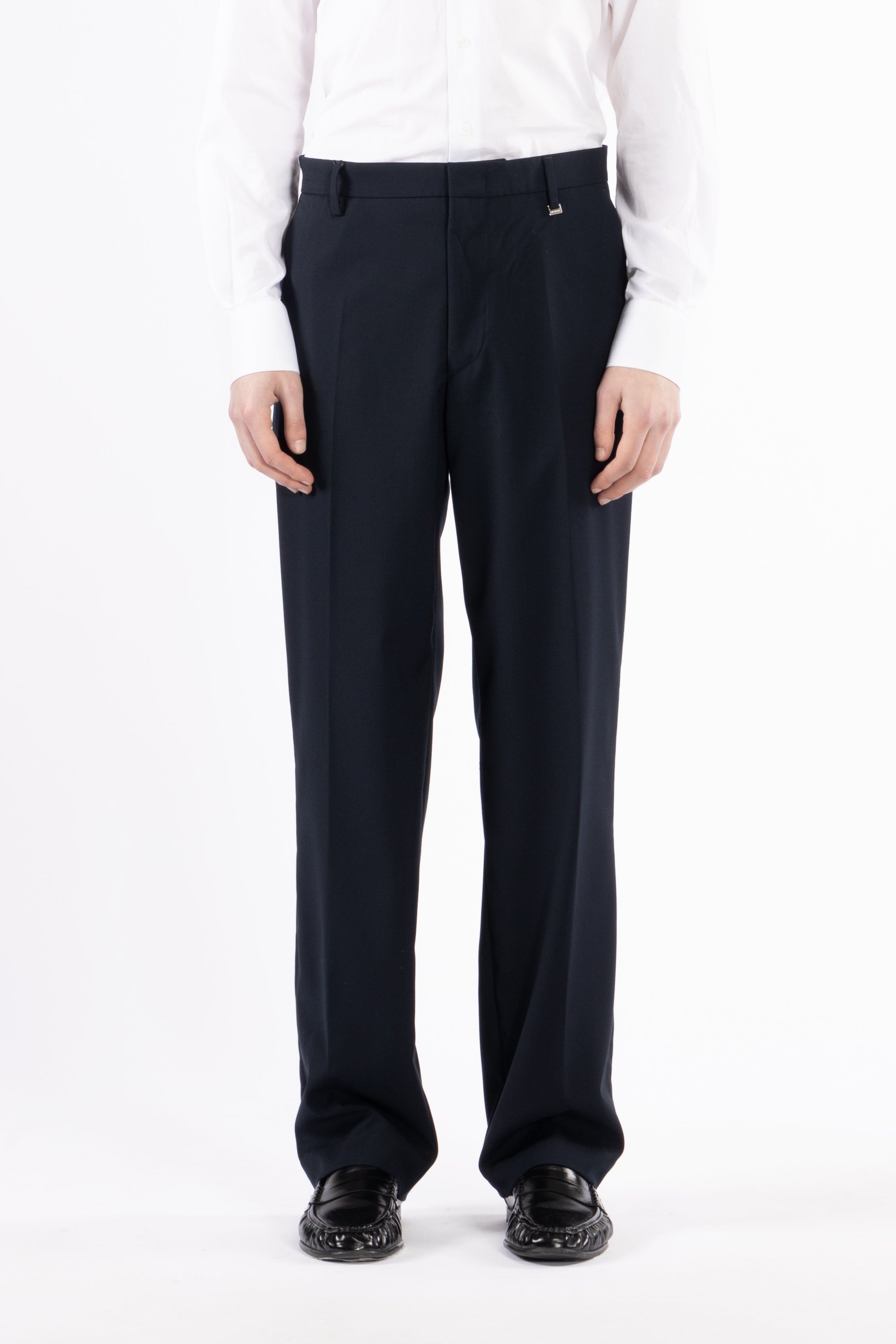 Pantalone gamba dritta - Blu