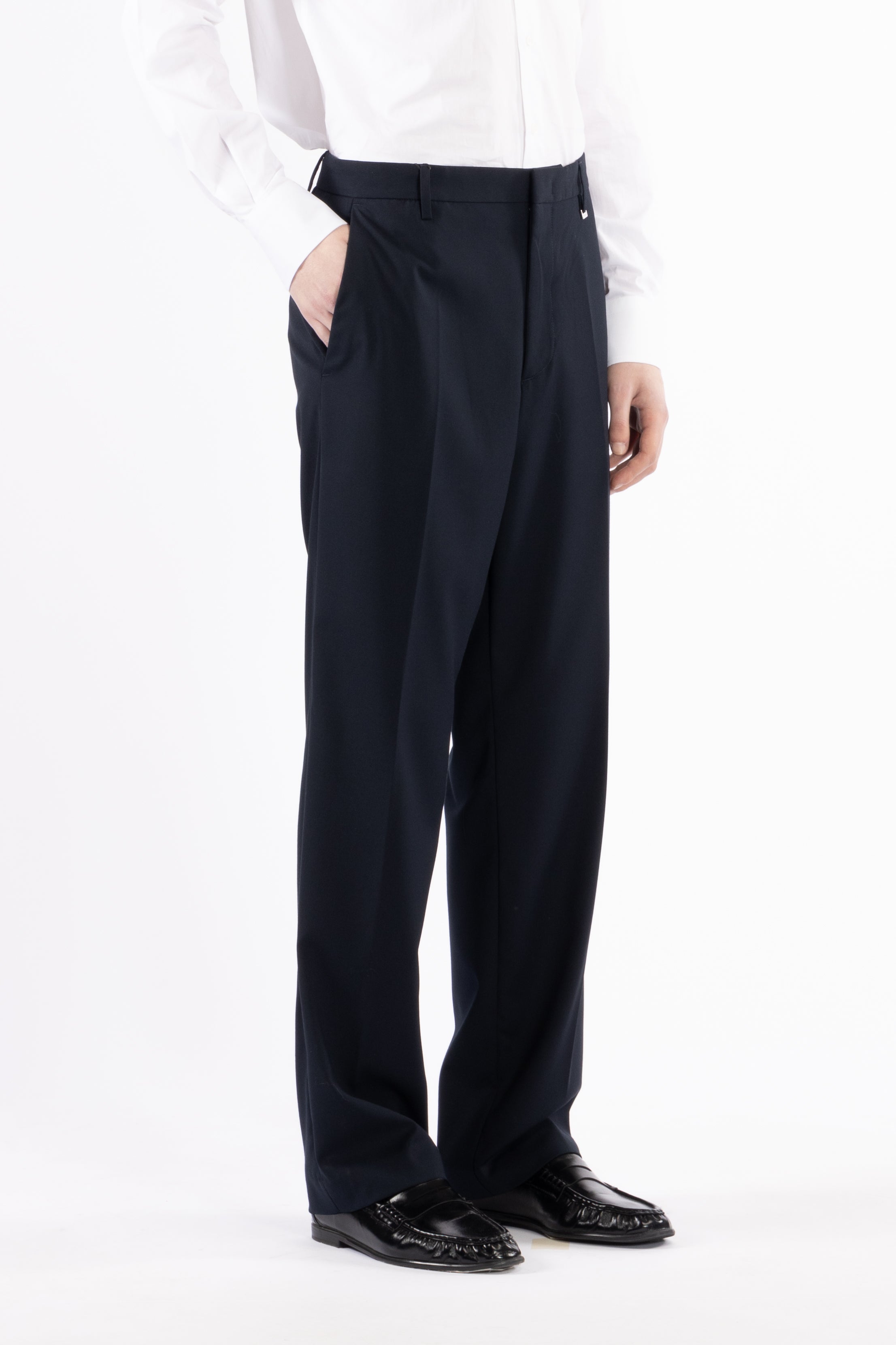 Pantalone gamba dritta - Blu