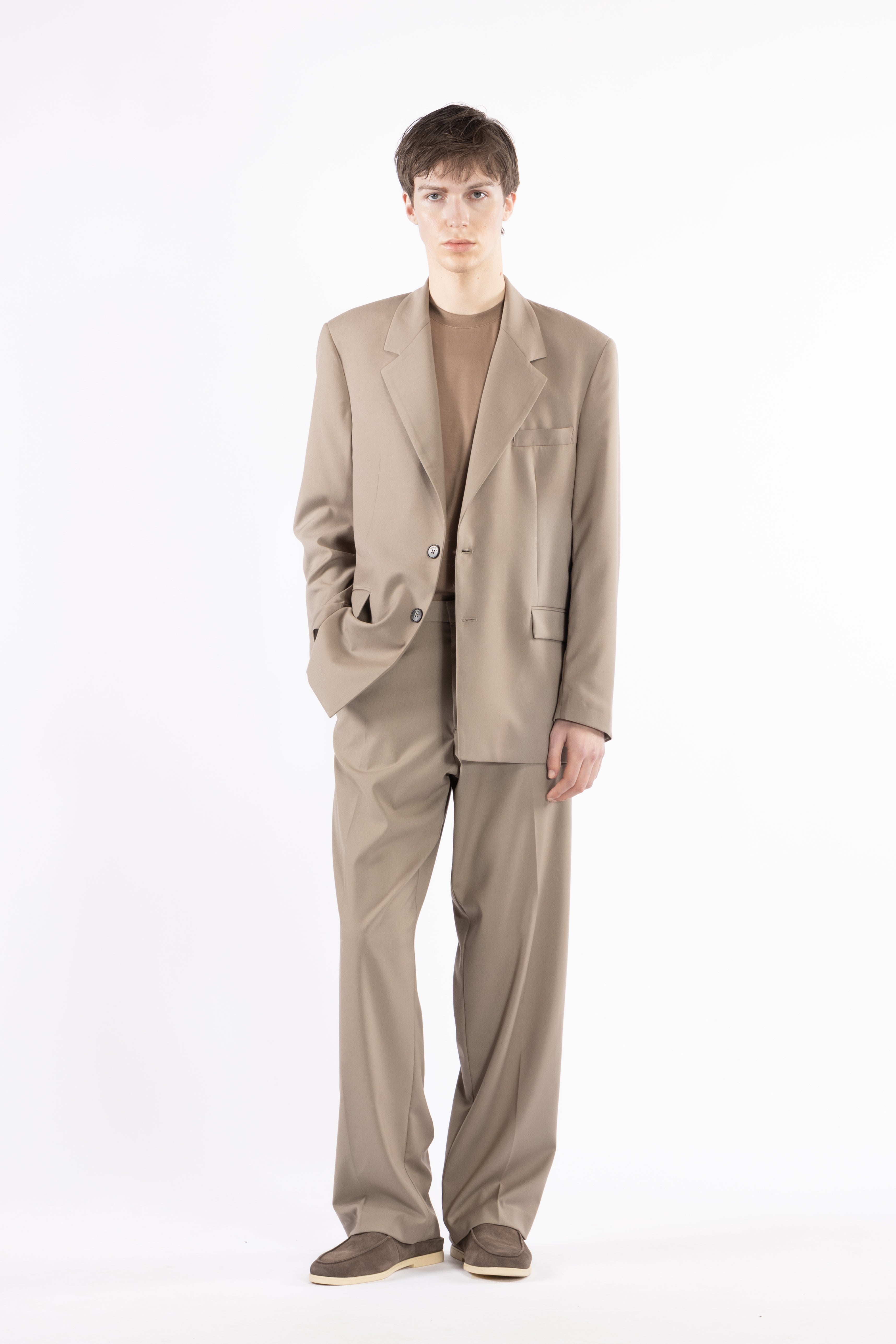 Giacca da abito oversize - Taupe
