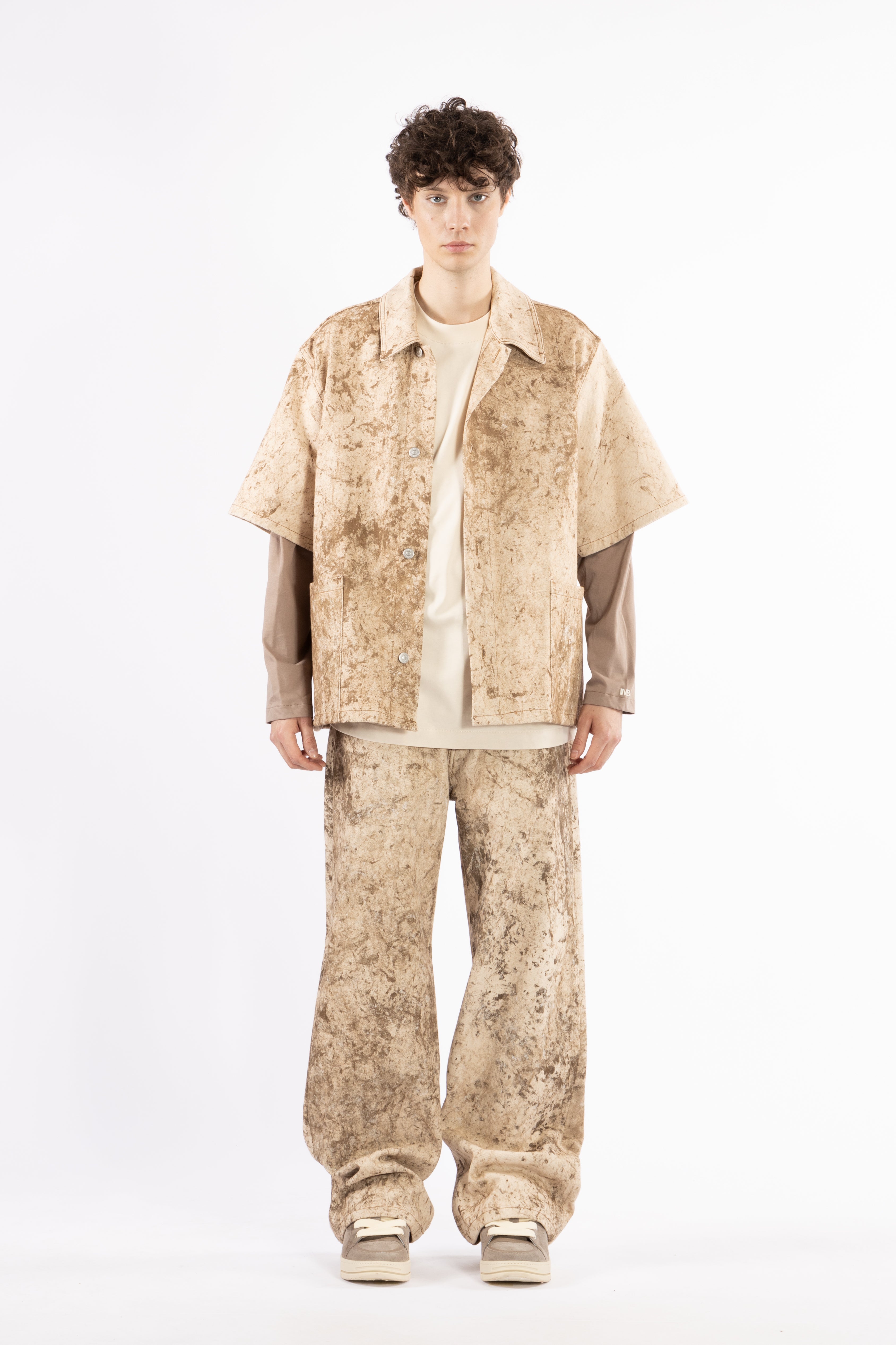 Camicia denim effetto vissuto