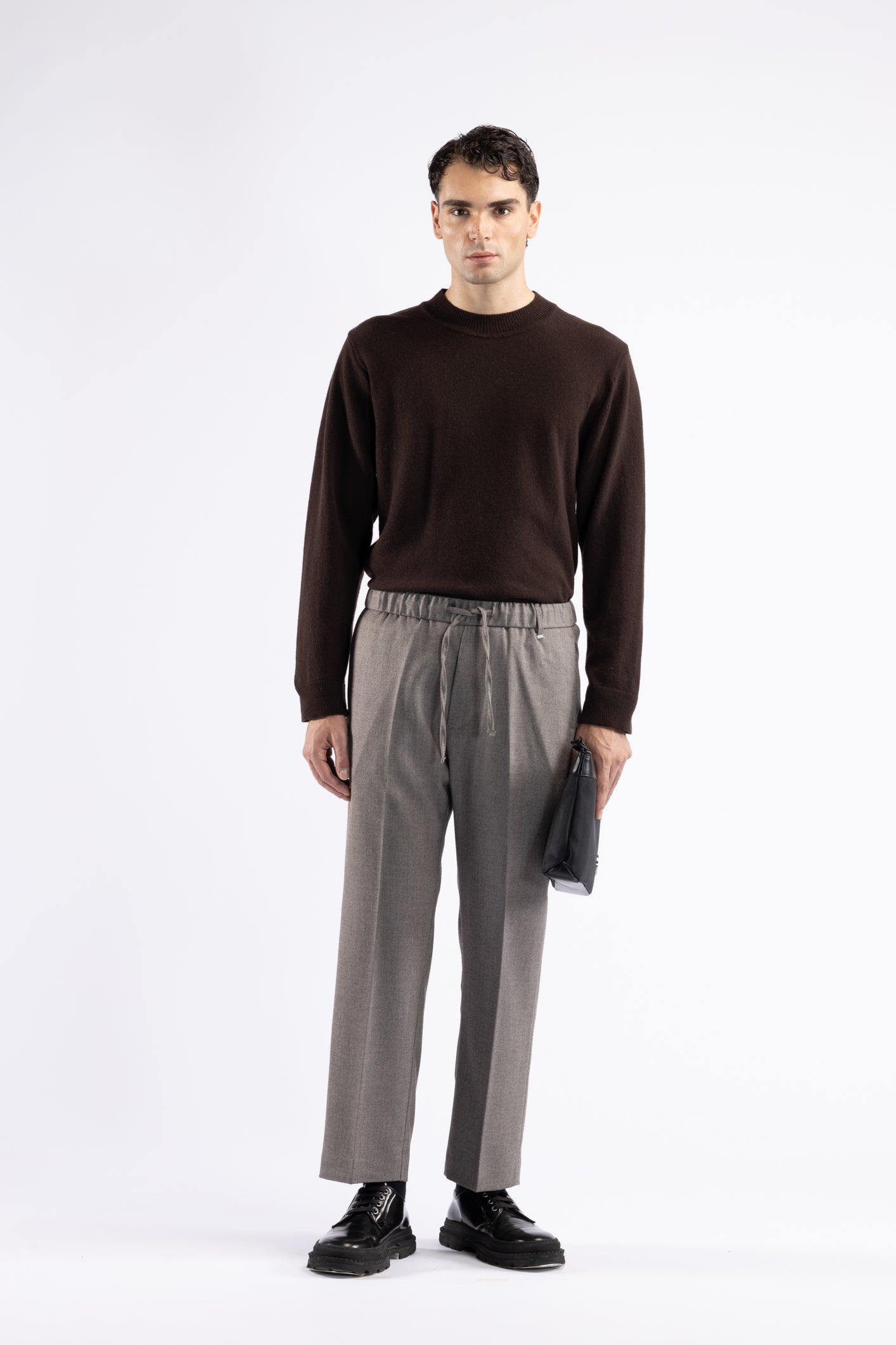 Crewneck wool sweater - Moro