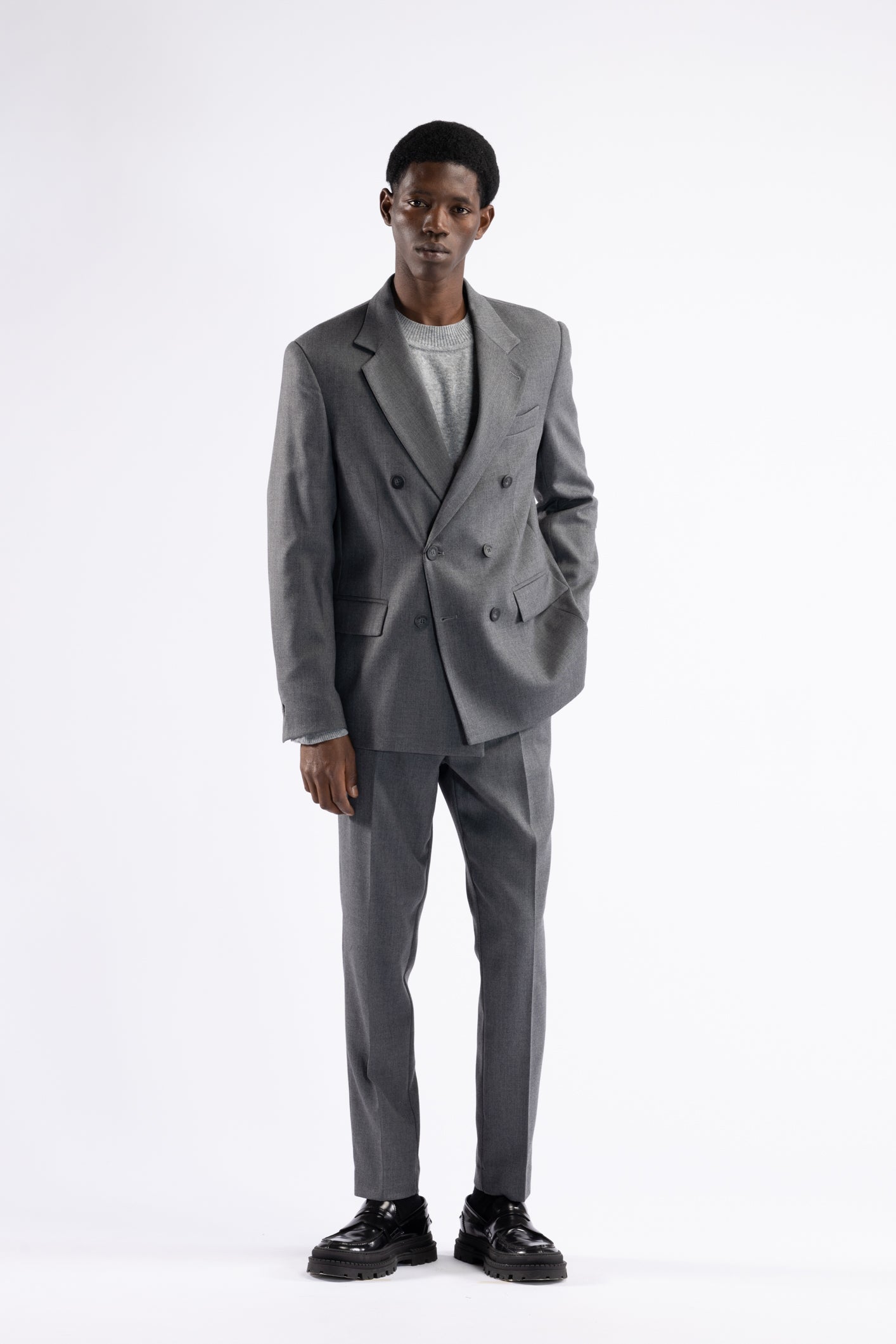Pantalone da completo regolare - Grigio