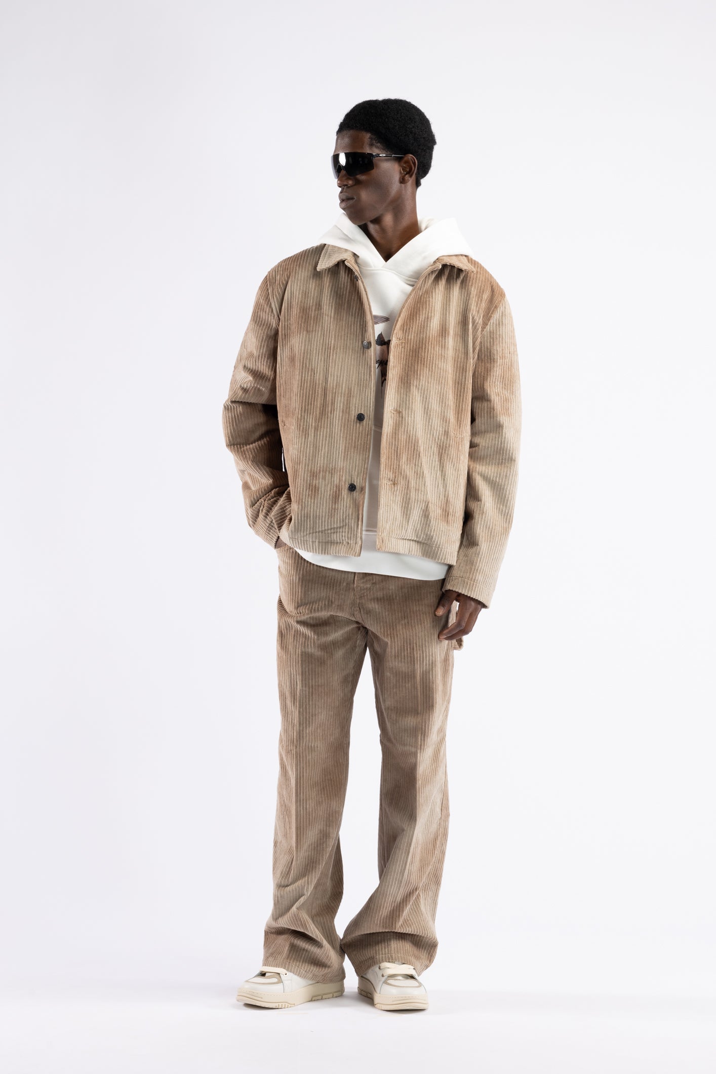 Cotton corduroy shirt jacket
