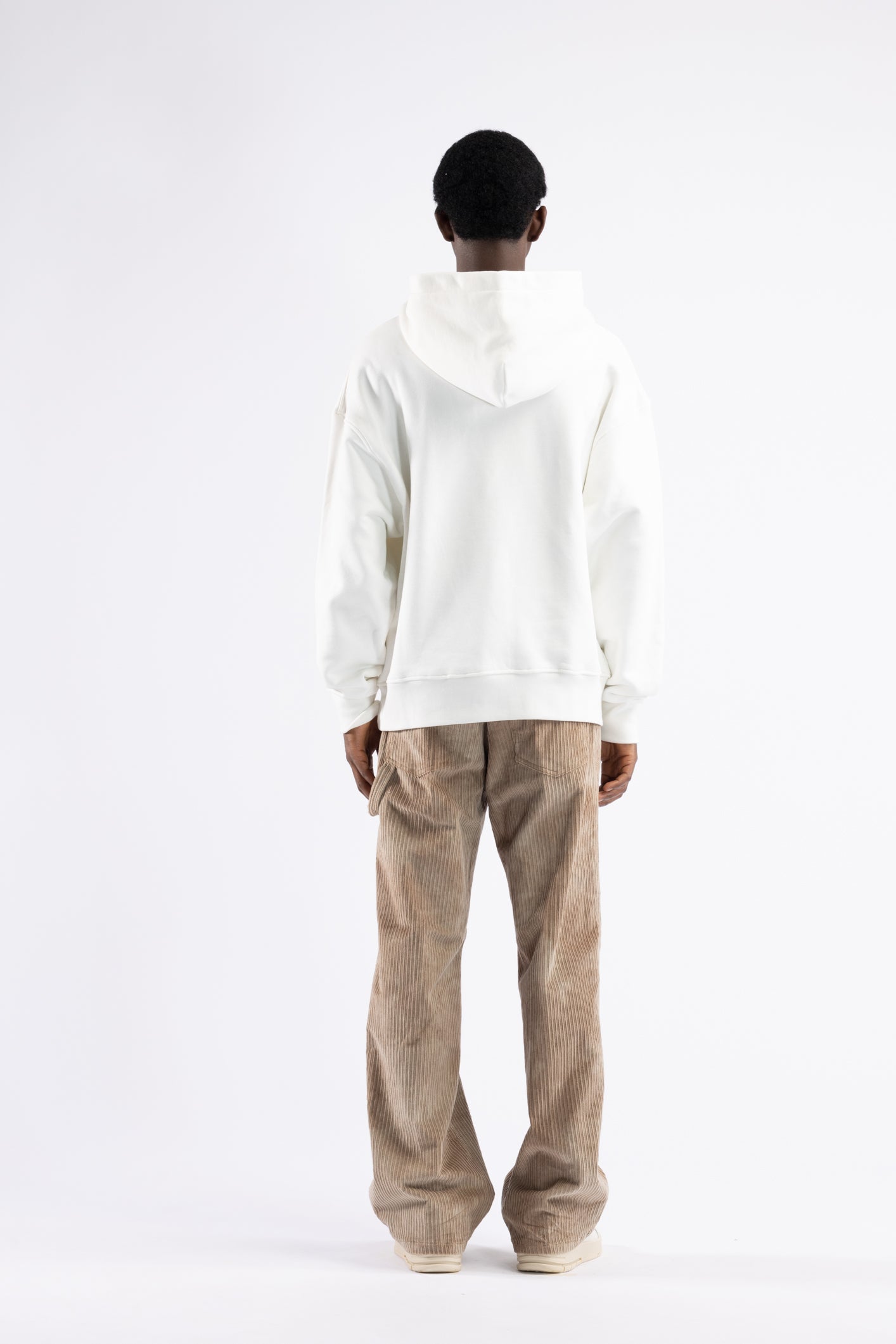 Oversized Swallow Print Sweatshirt - Cream