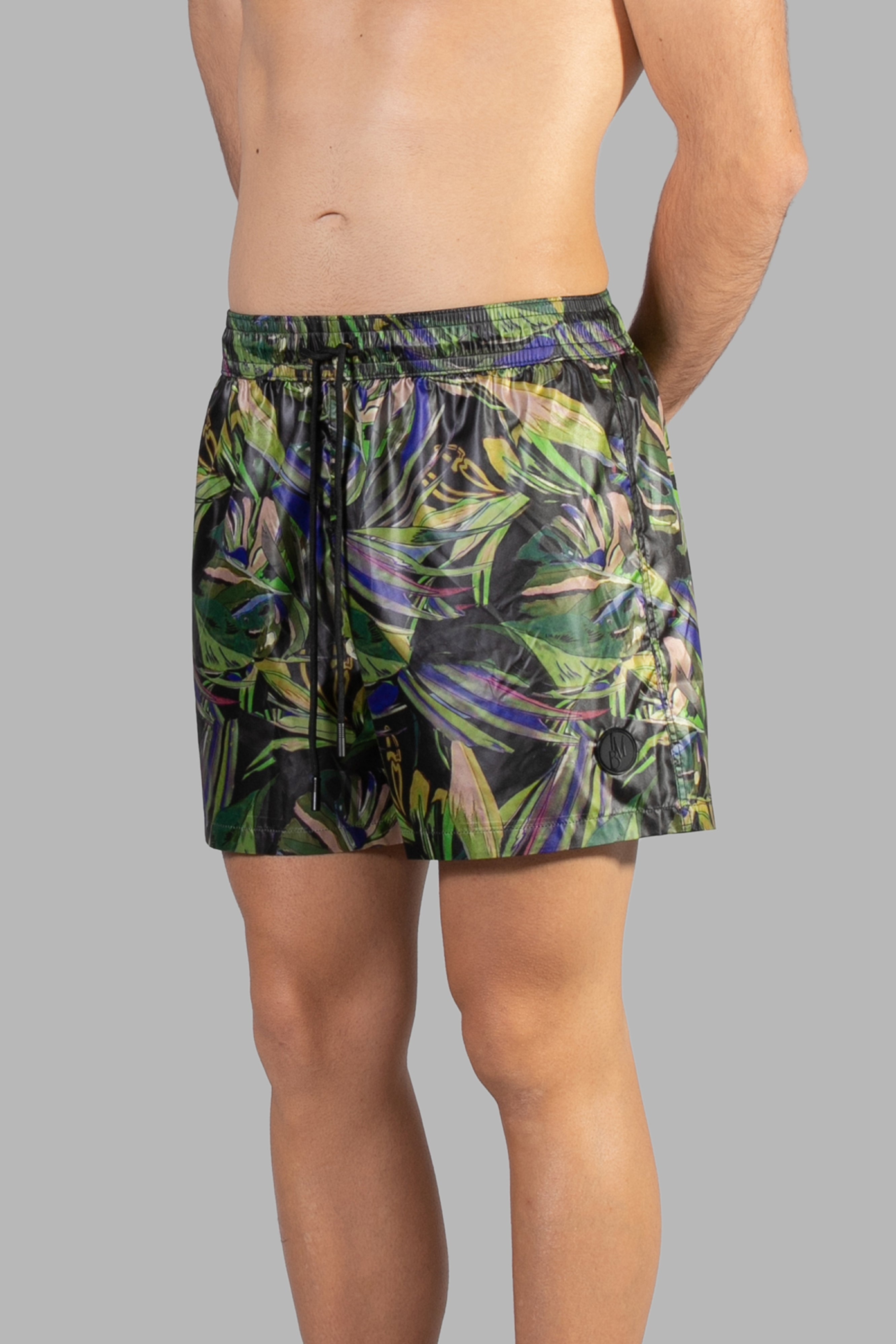 Costume with palm tree print