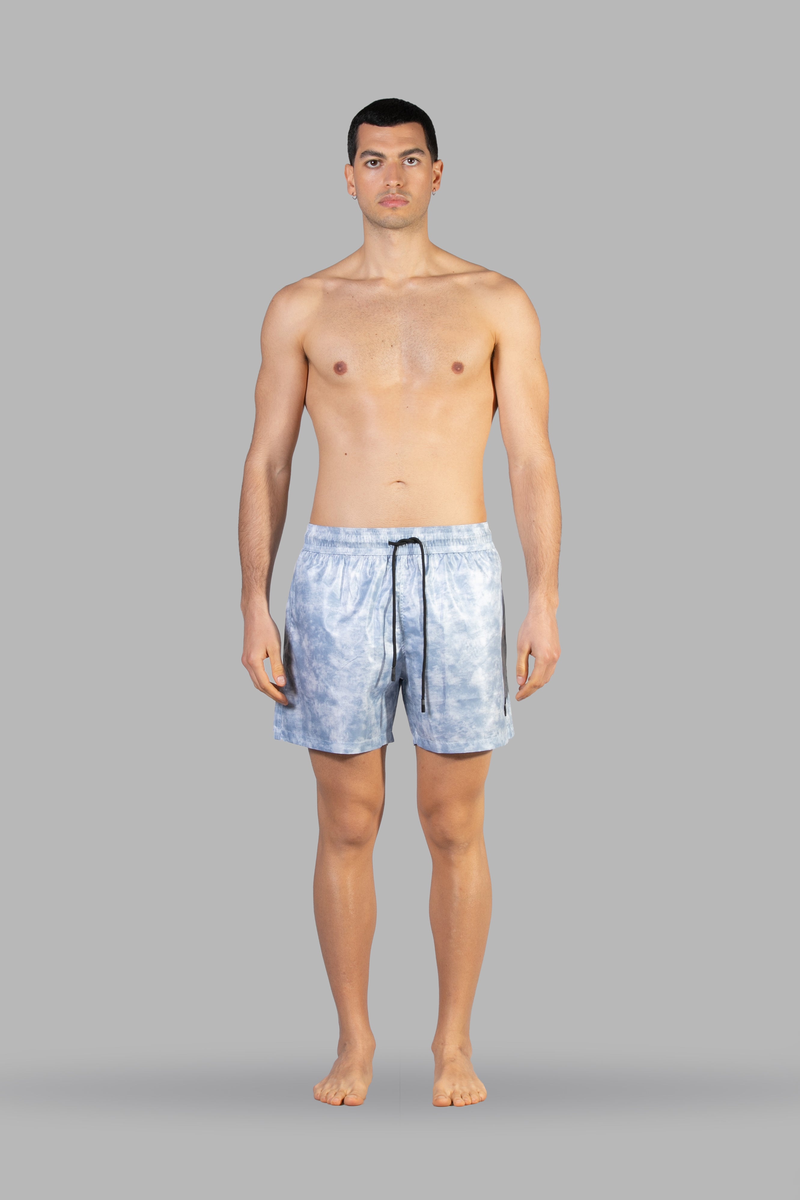Costume with abstract cloud print