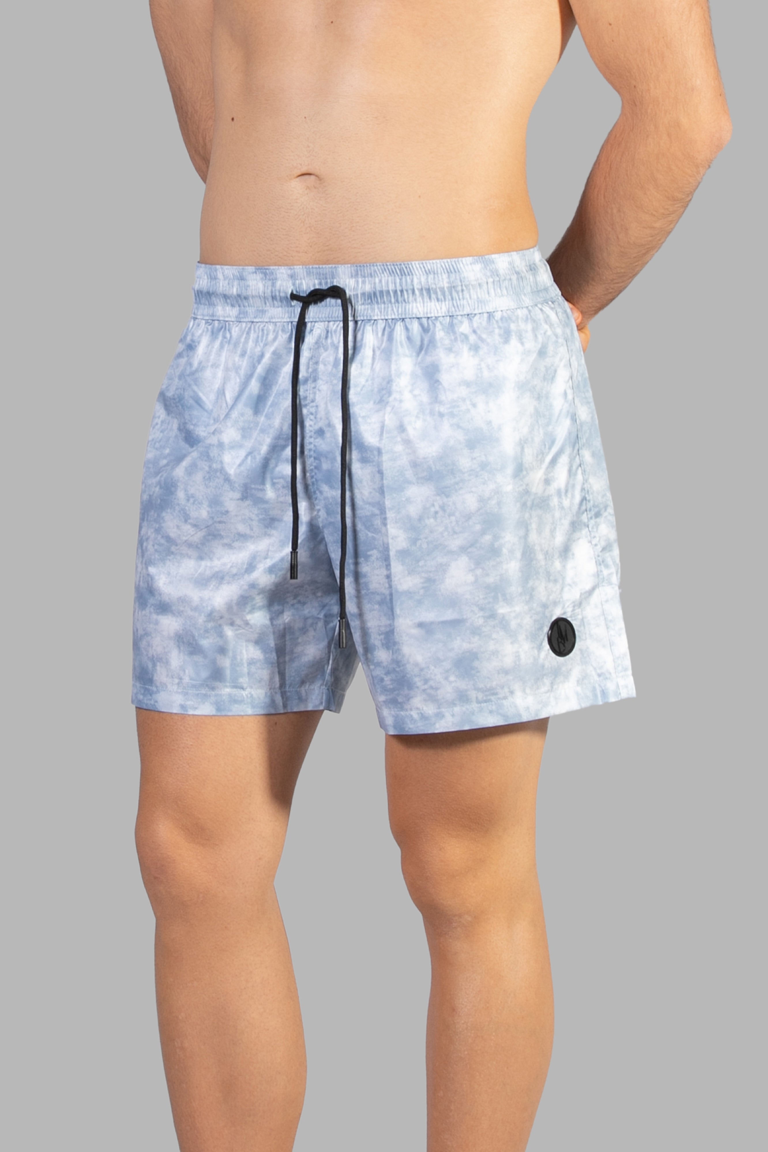 Costume with abstract cloud print