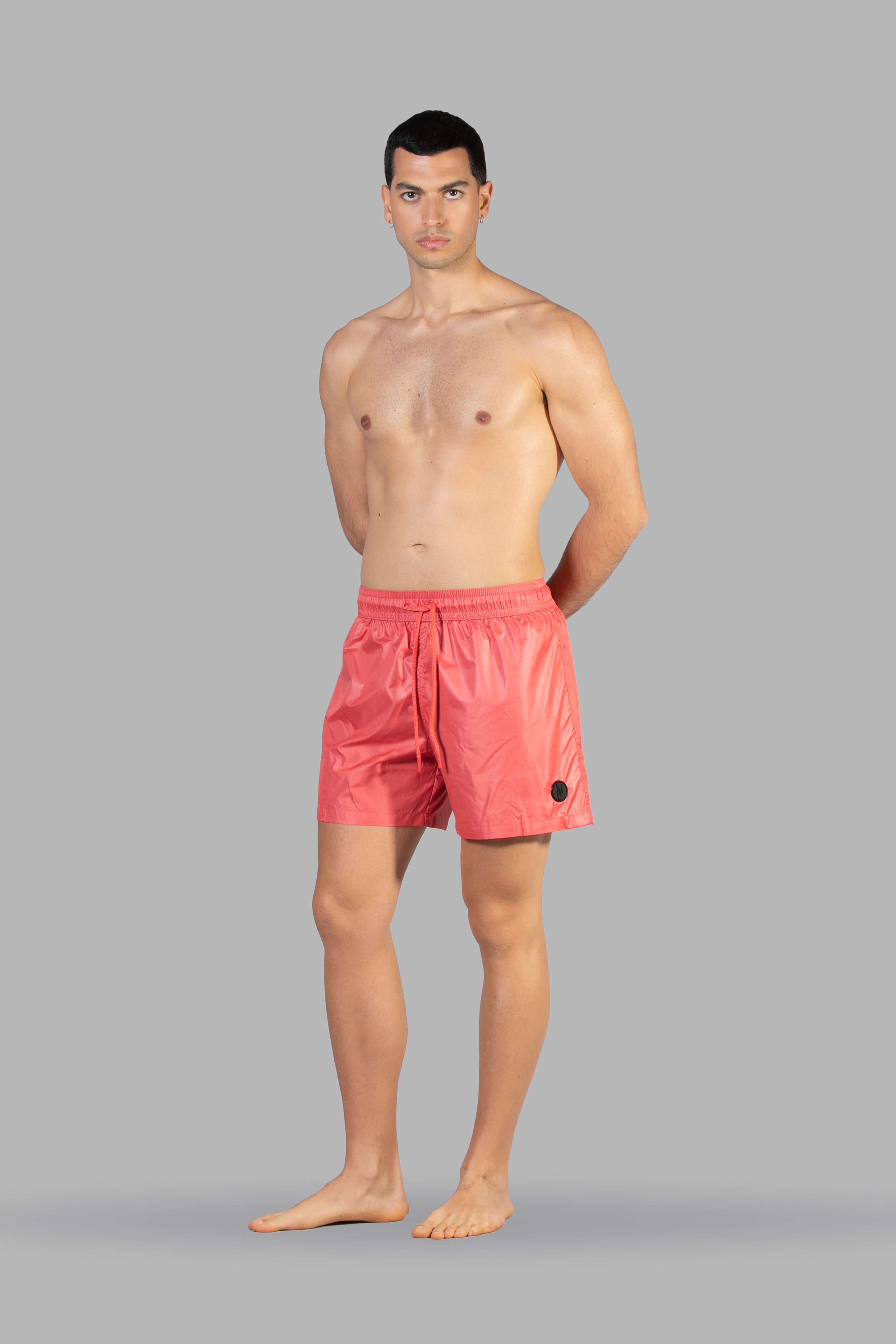 Solid Color Swimsuit - Coral
