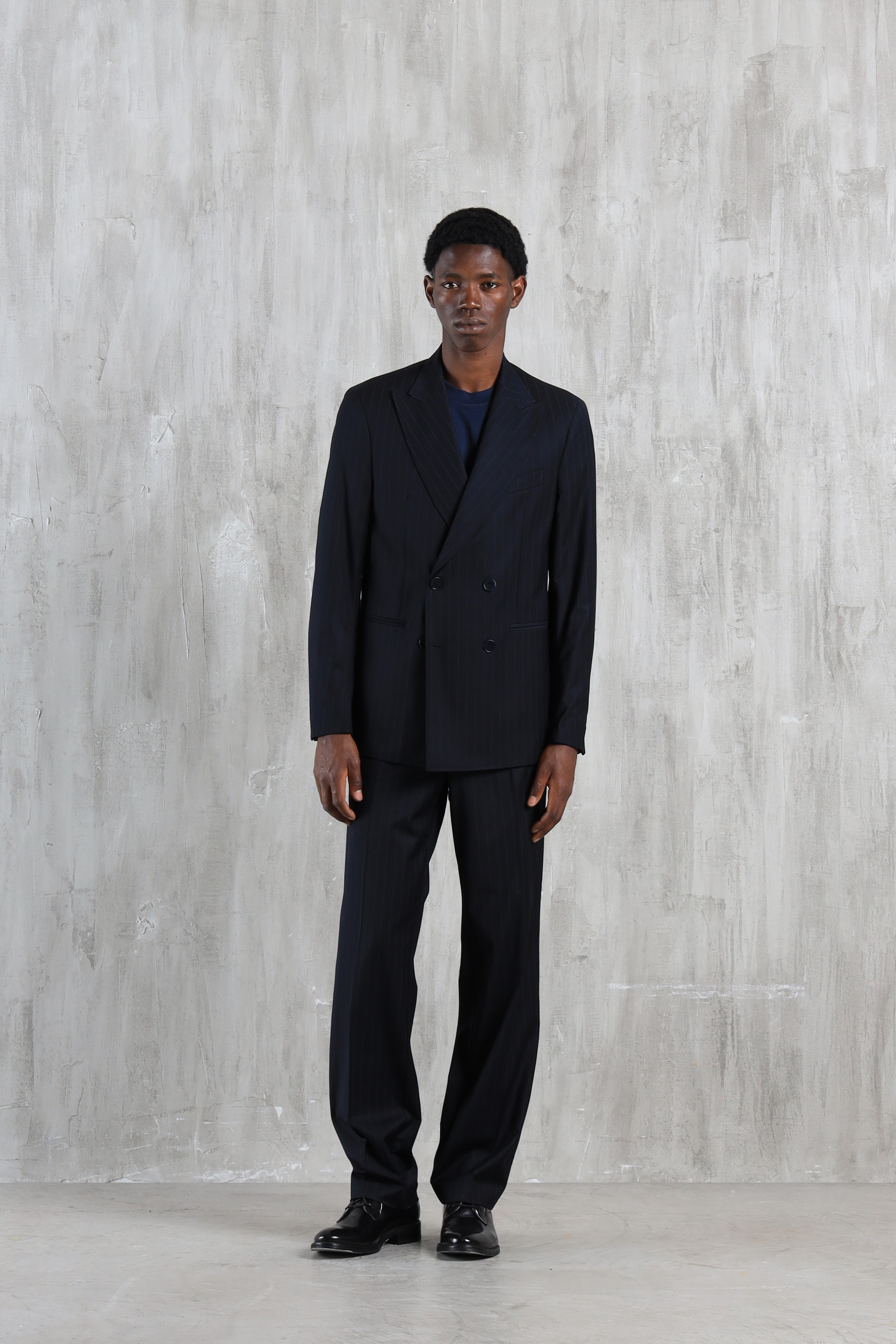 Giacca da abito gessata - Blu