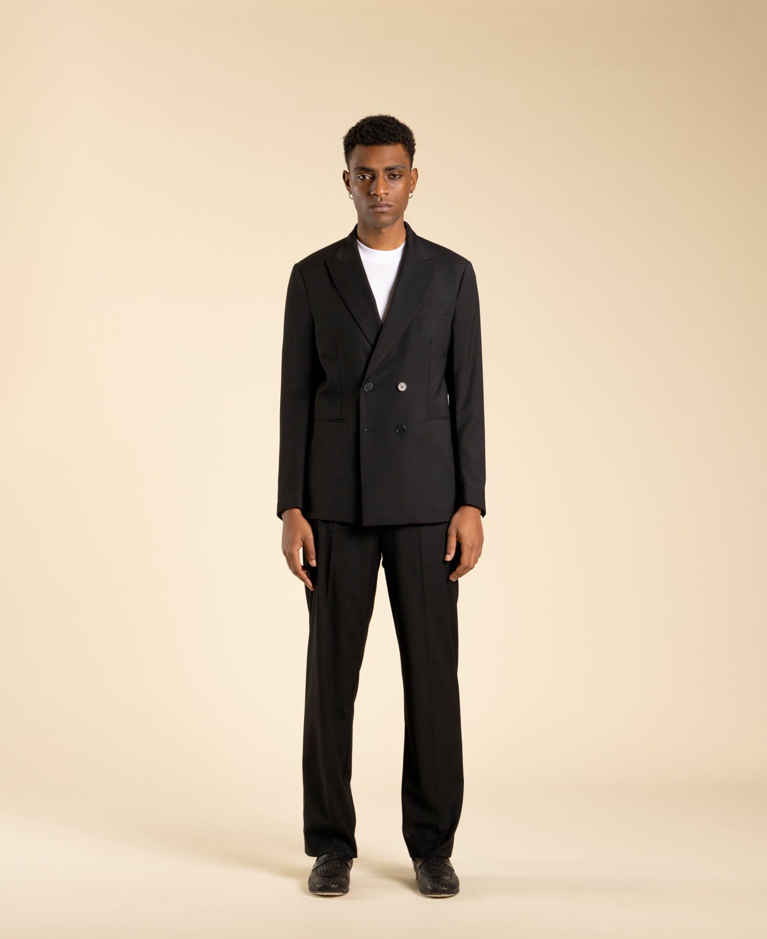 Double-breasted jacket - Black