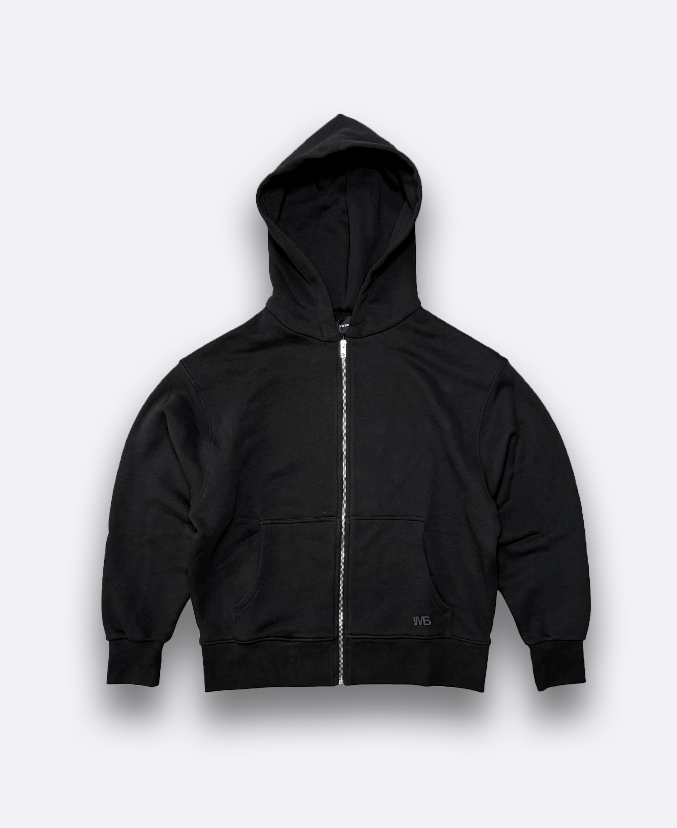 Felpa oversize in cotone 450gr - Nero