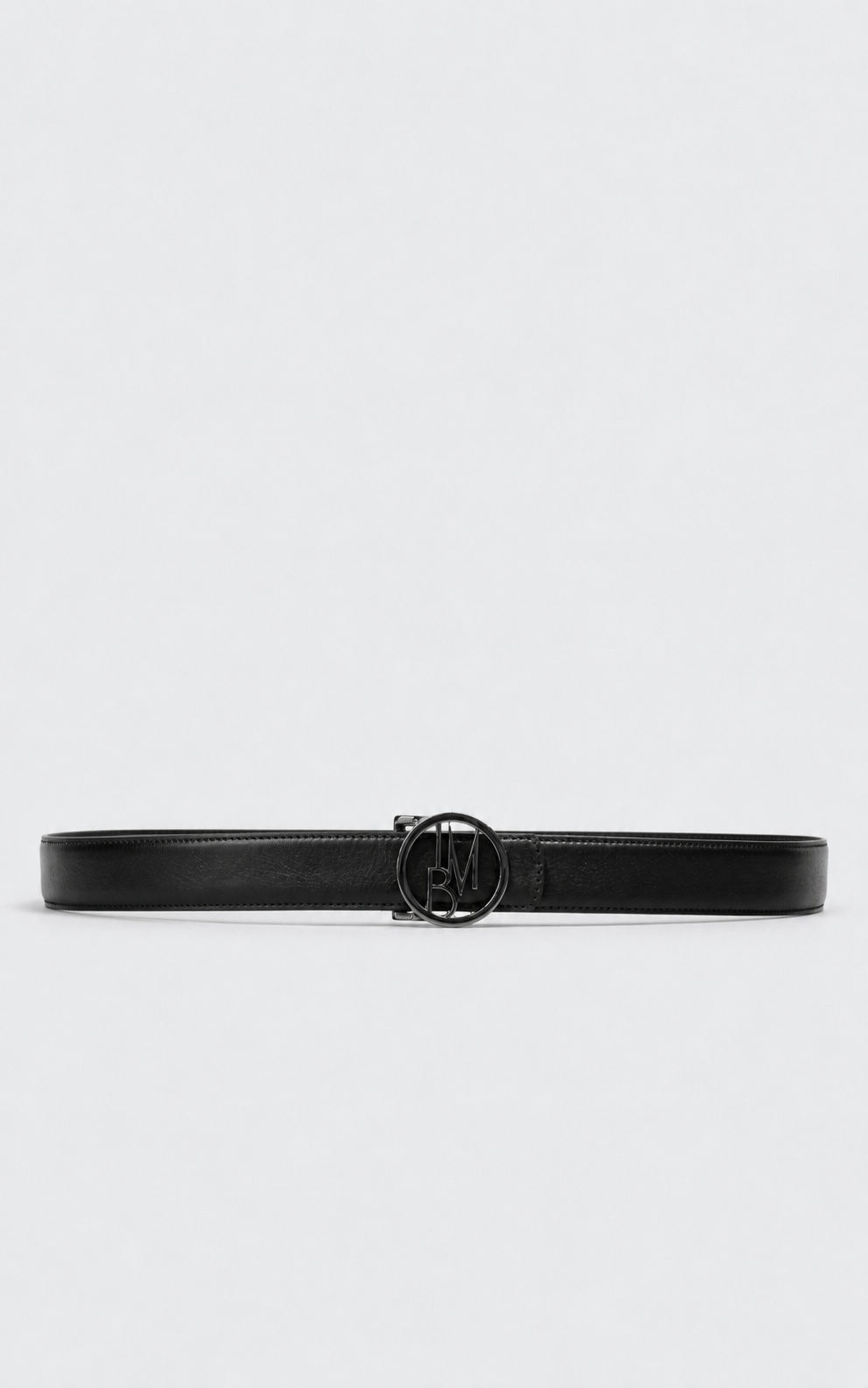 Leather-effect clutch bag - Black