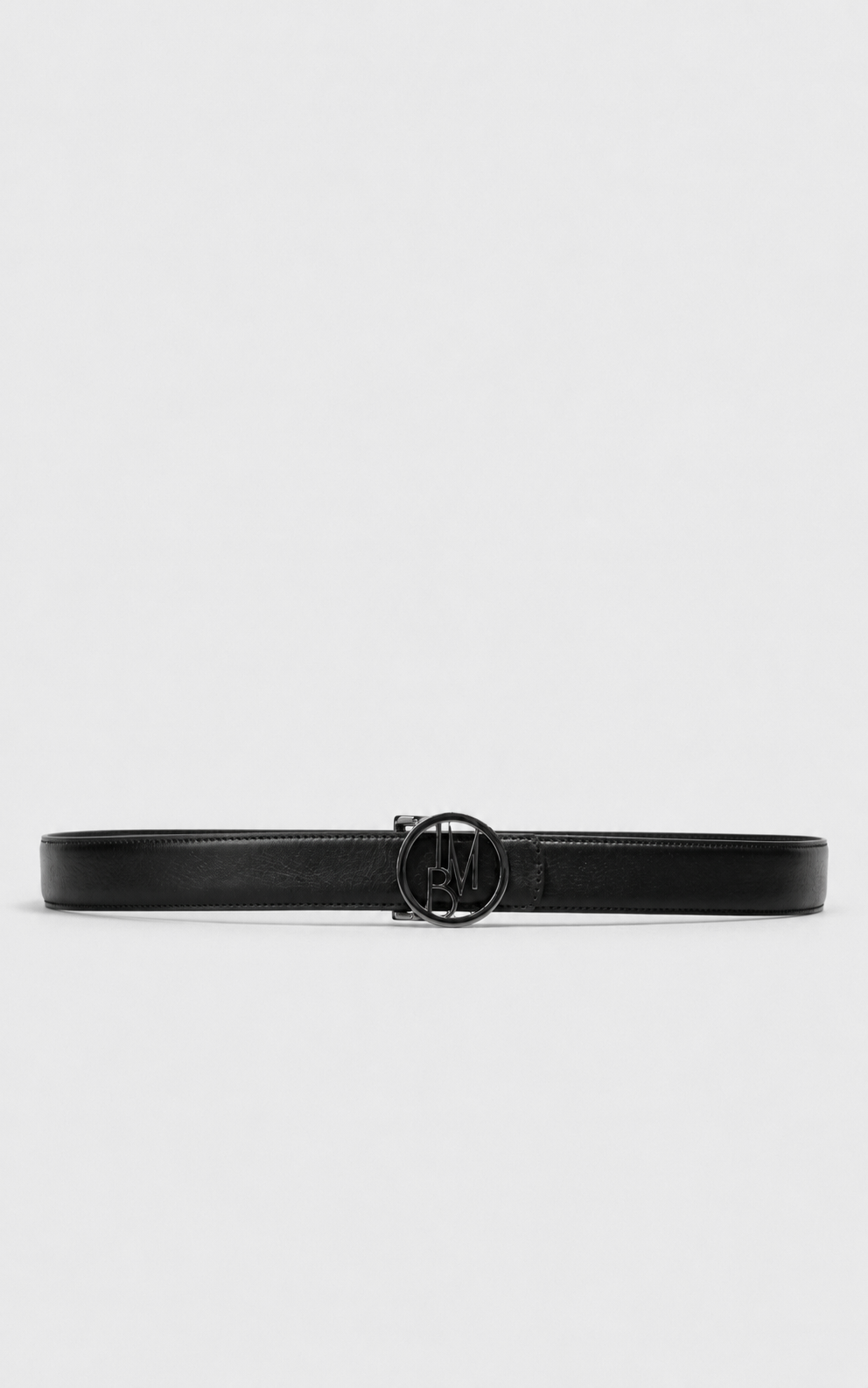 Leather-effect clutch bag - Black