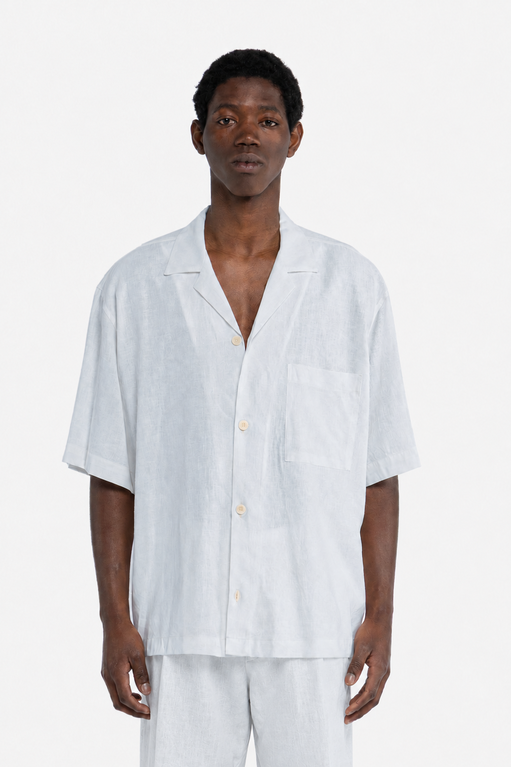 Camicia in 100% lino - Polvere