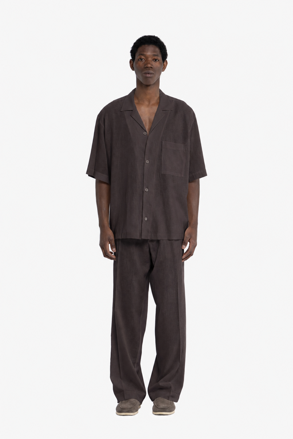 Pantalone in 100% lino - Moro