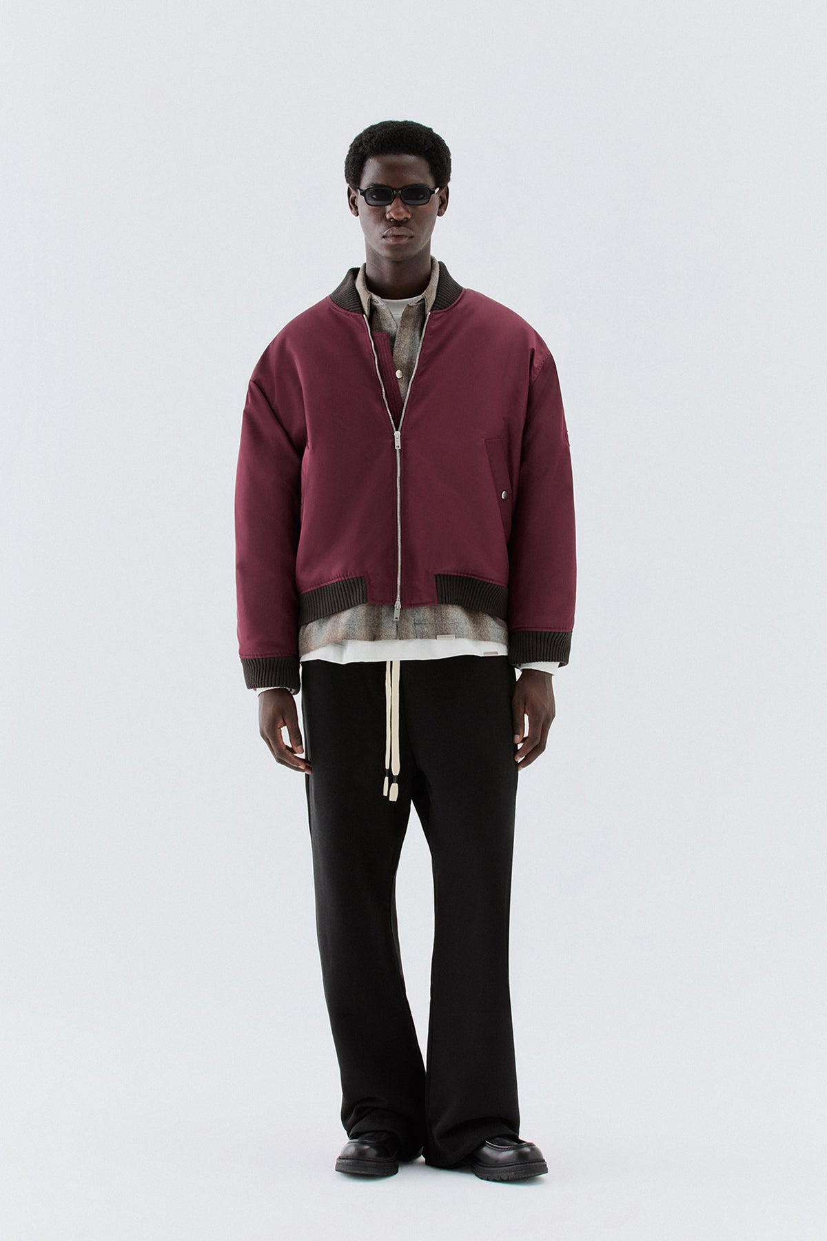 Pantaloni in felpa ampi - Nero