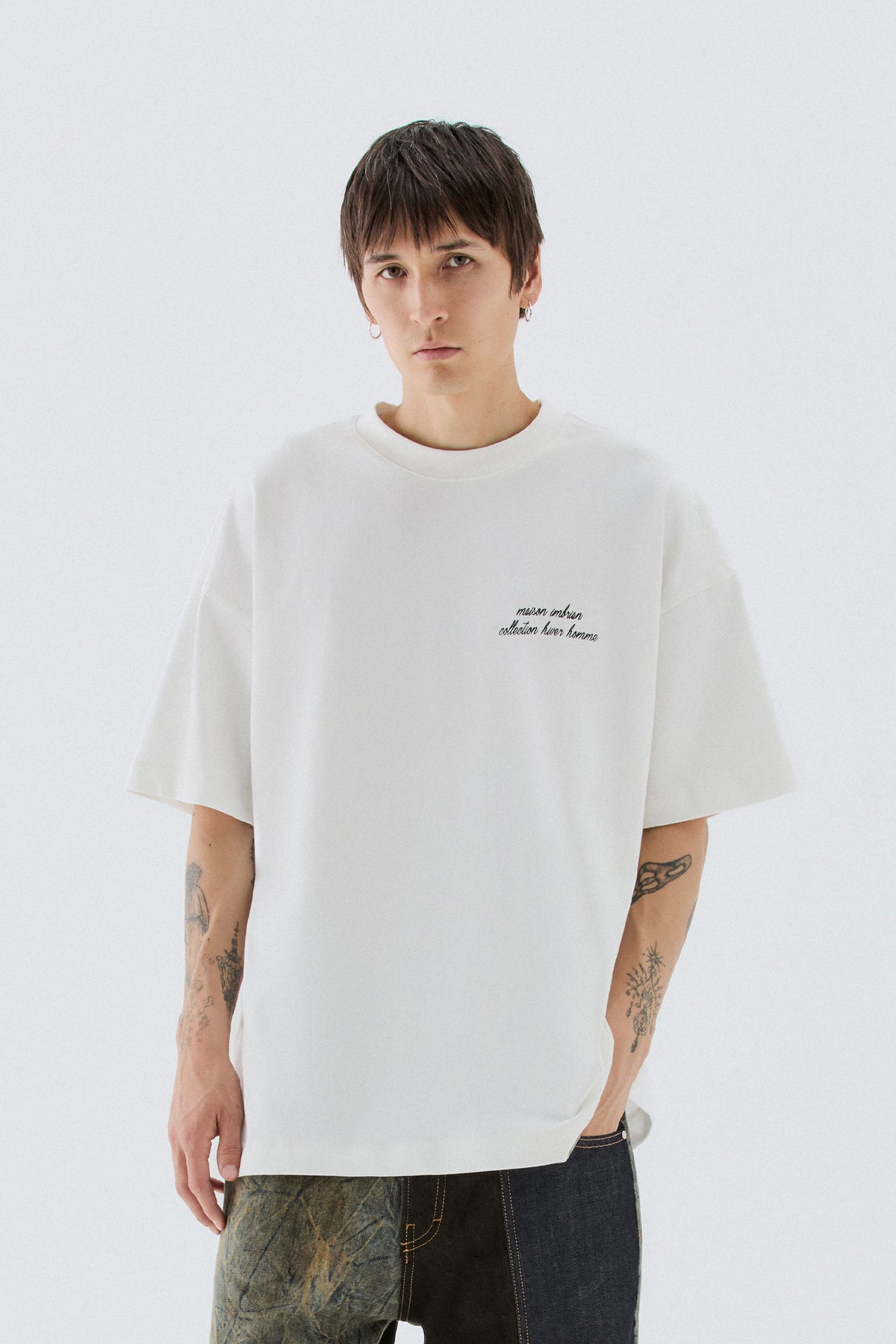 T-shirt in jersey oversize - Off white