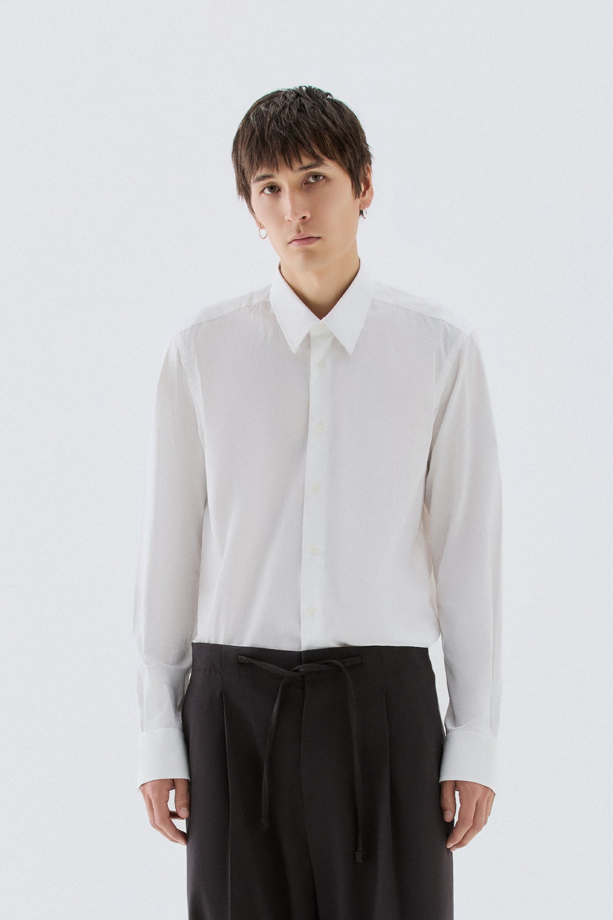 Regular Fit Cotton Dress Shirt - White