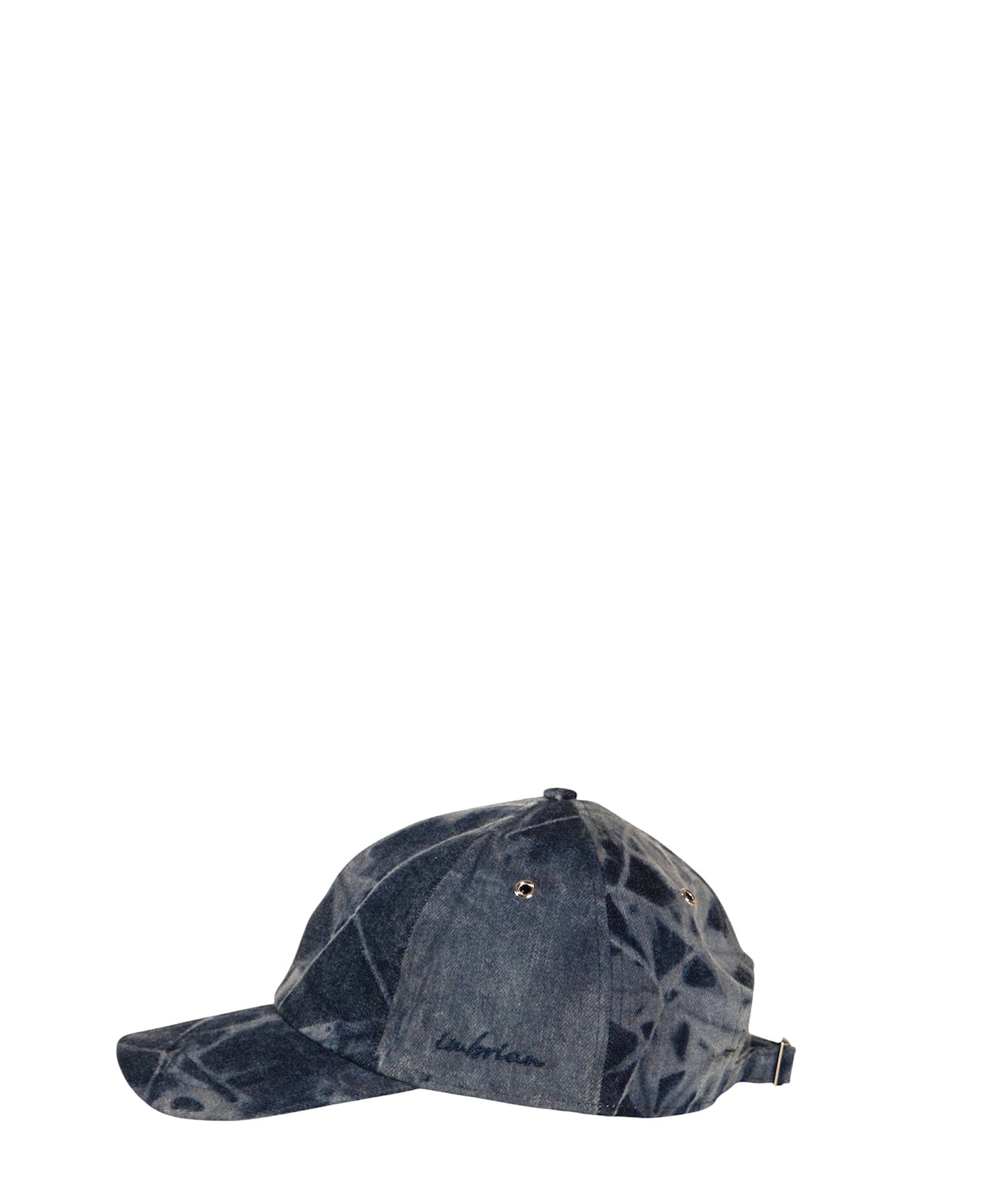 Blue denim cotton baseball cap