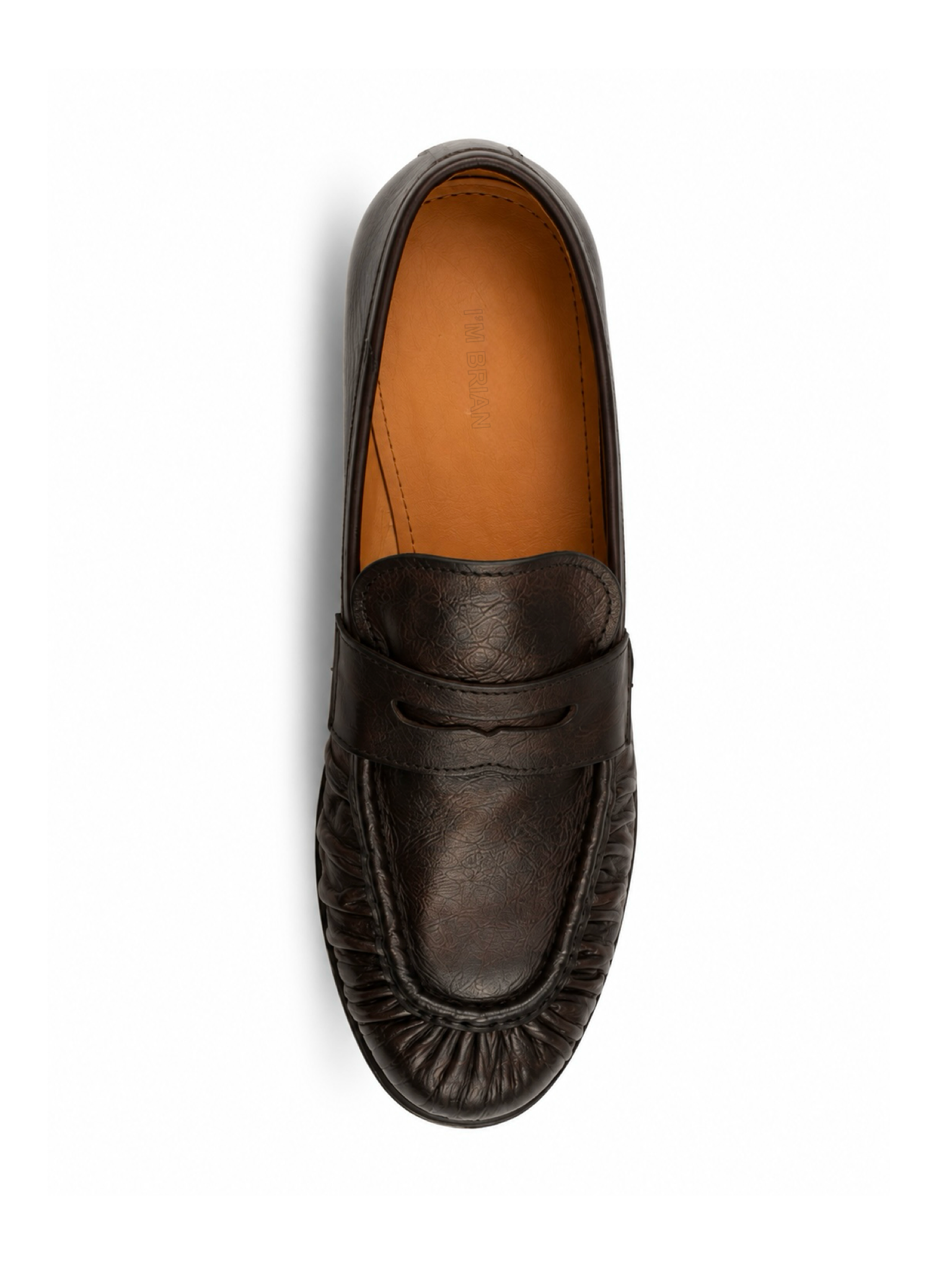 Leather Loafers with Strap - Black