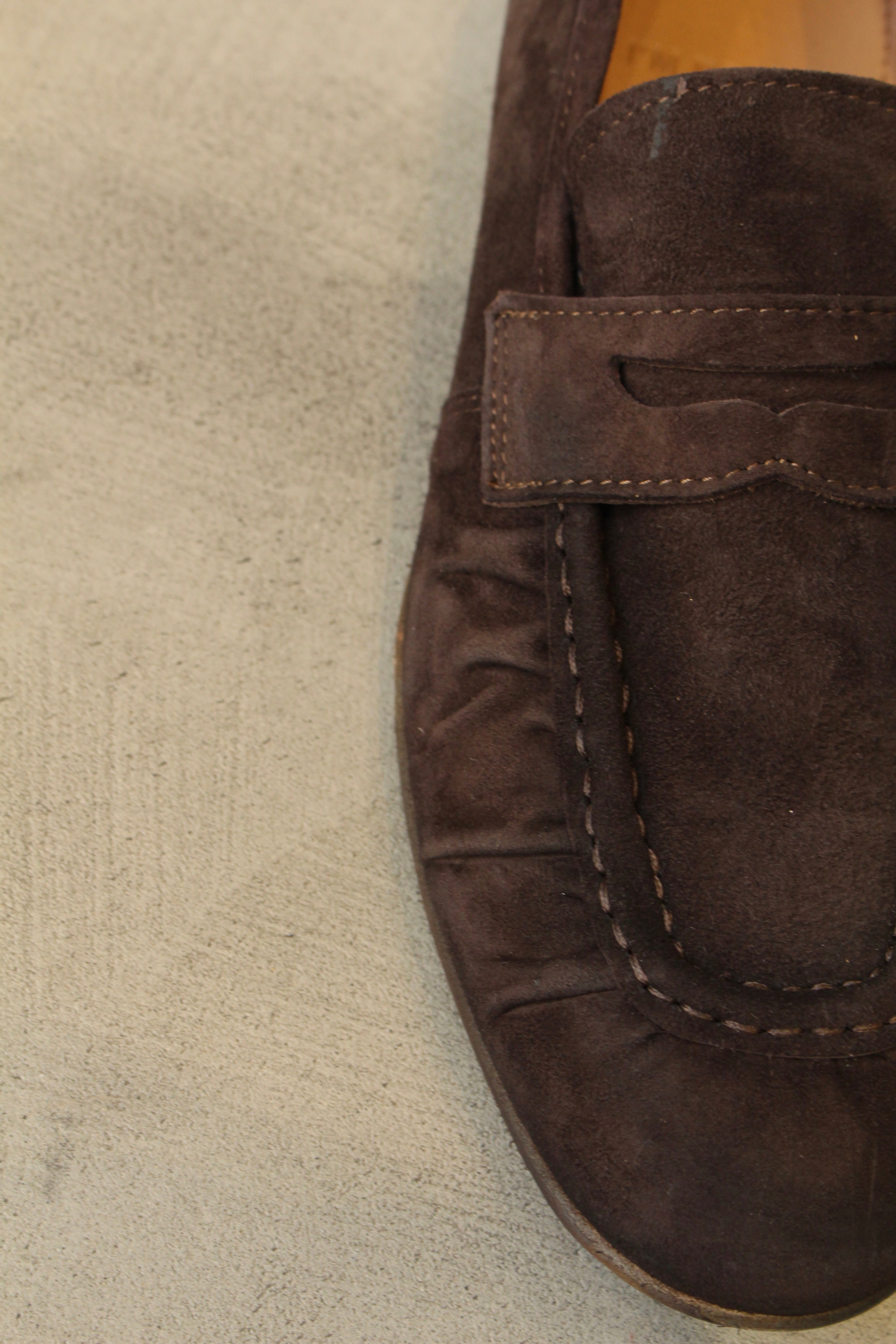 Leather Loafers with Strap - Black