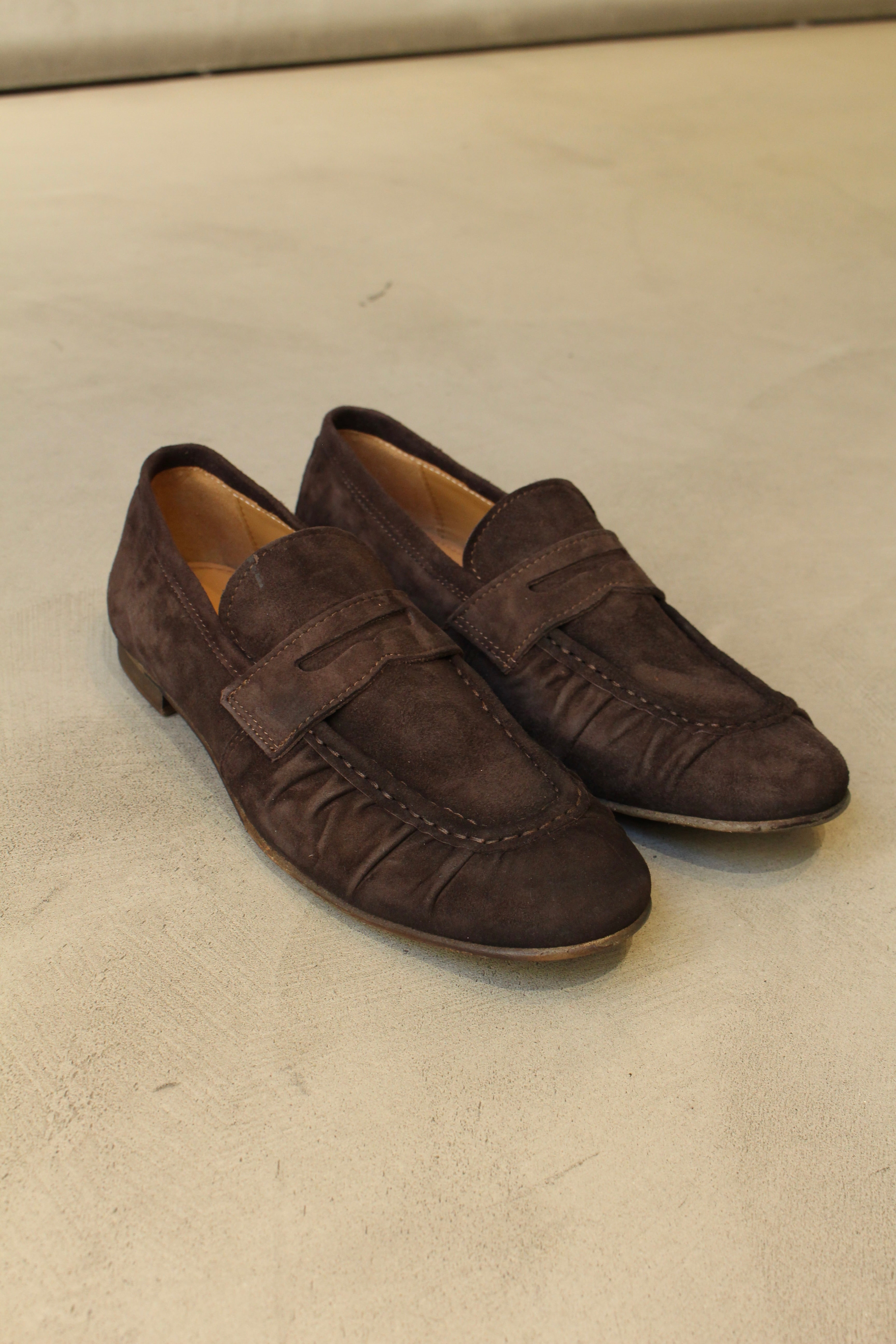 Leather Loafers with Strap - Black