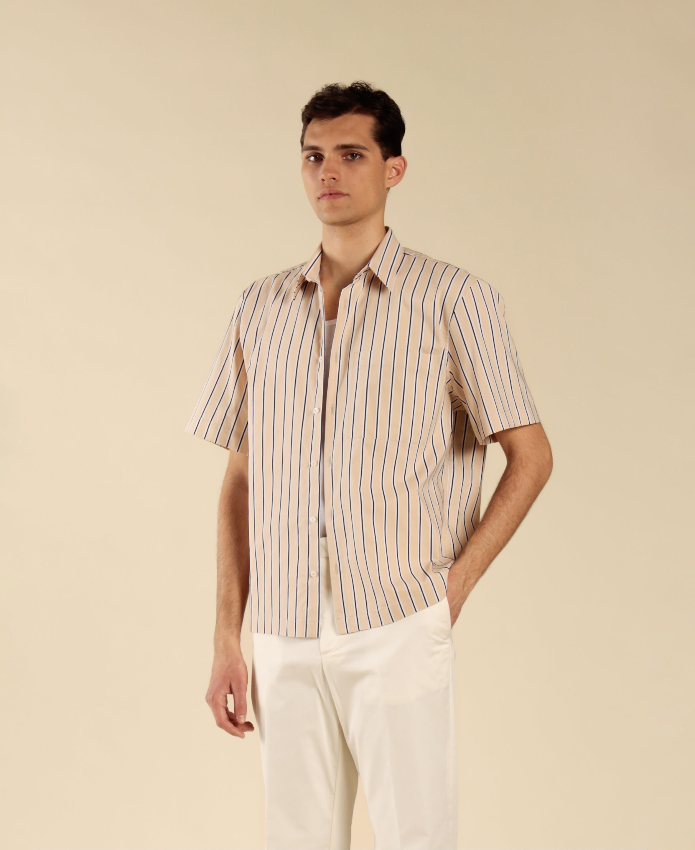 Striped cotton shirt