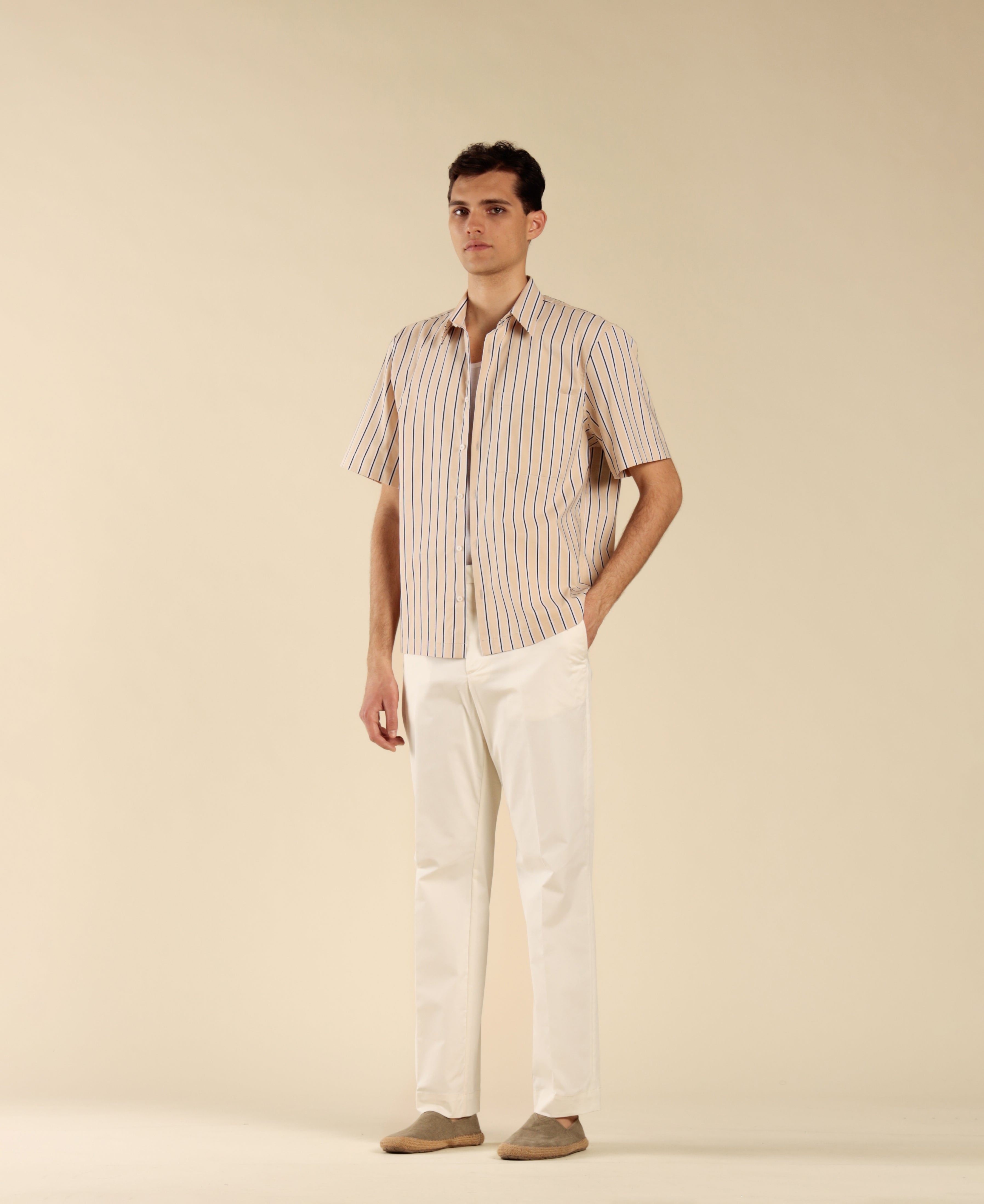 Striped cotton shirt