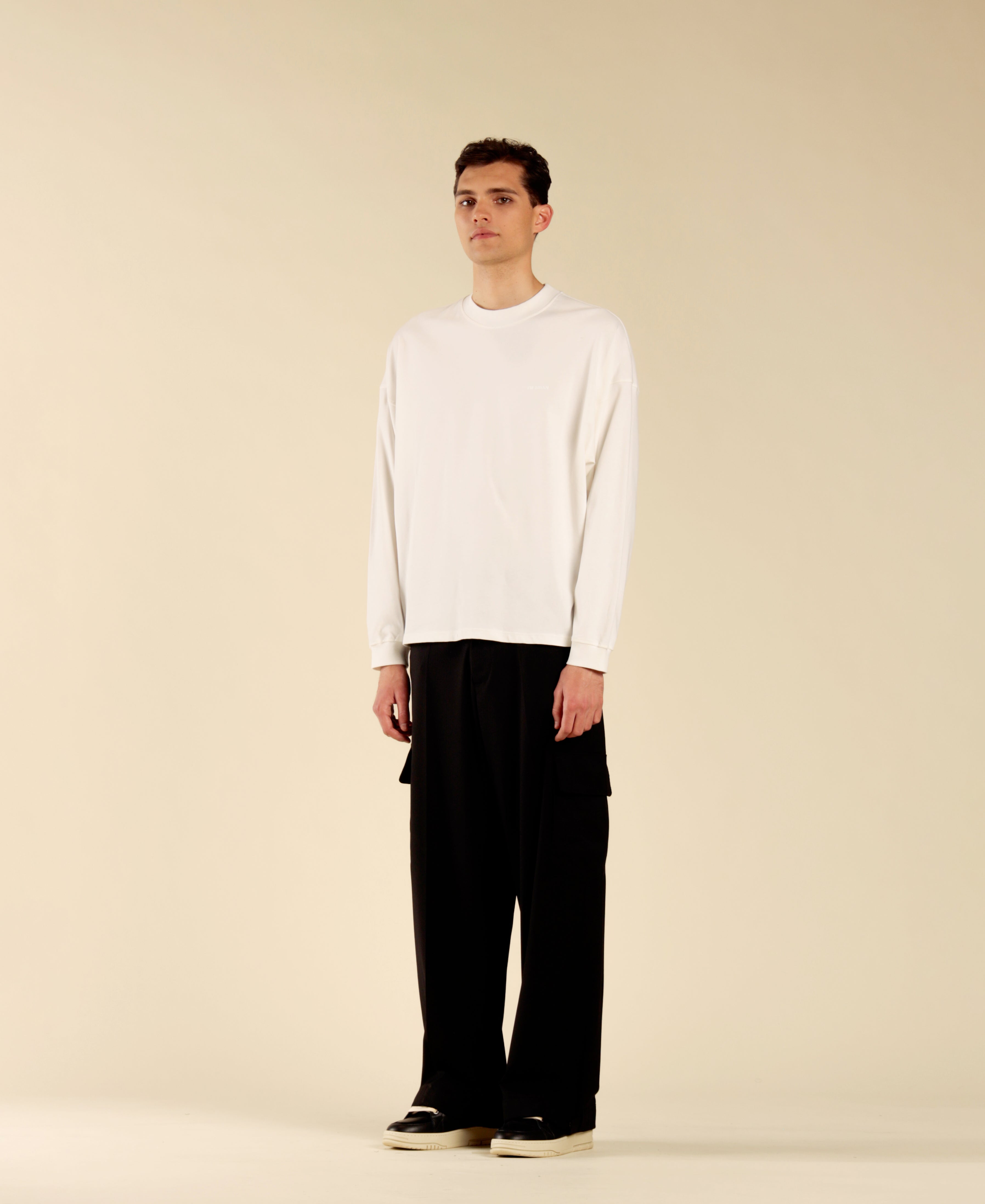 Oversized Long Sleeve T-Shirt - White