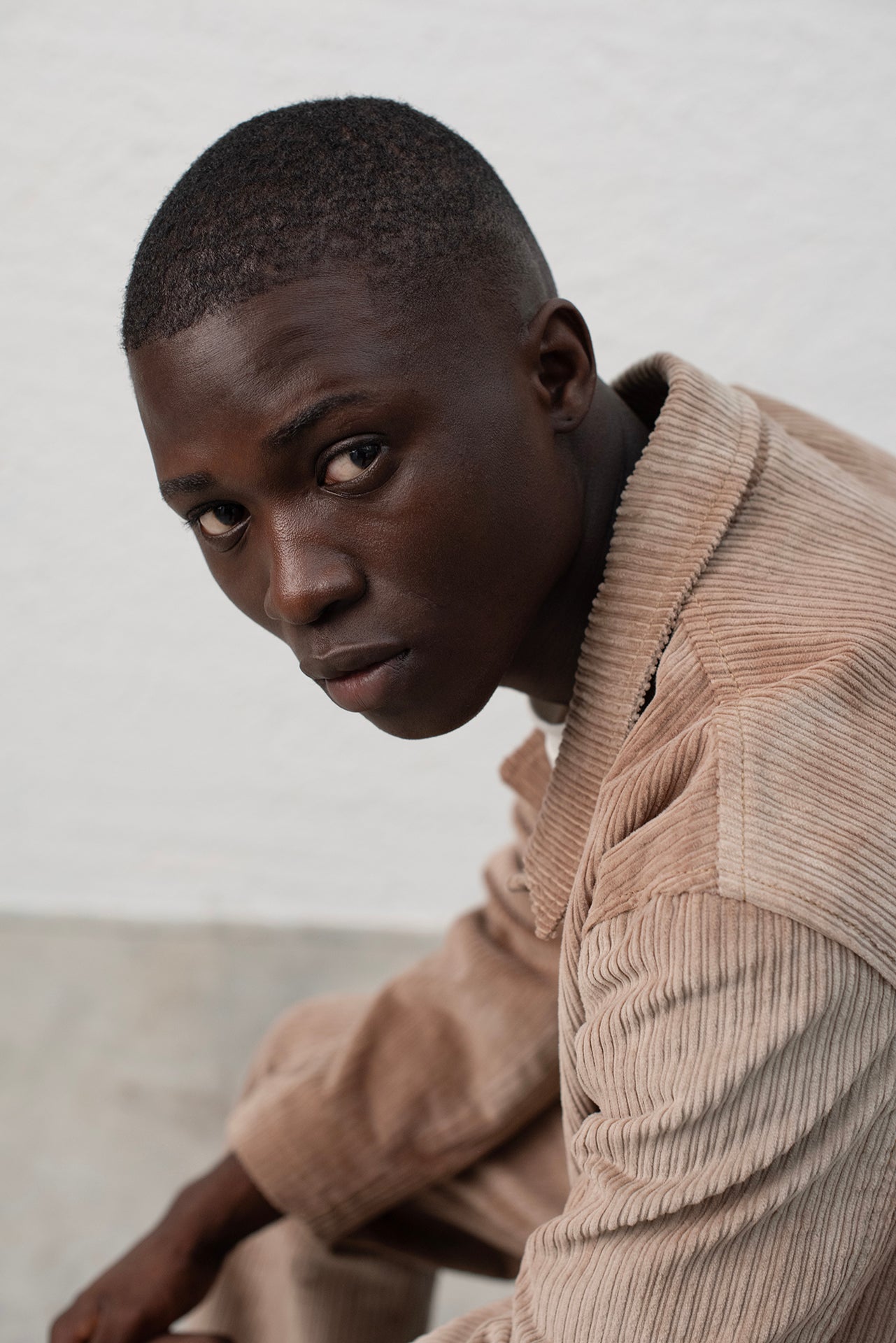 Cotton corduroy shirt jacket