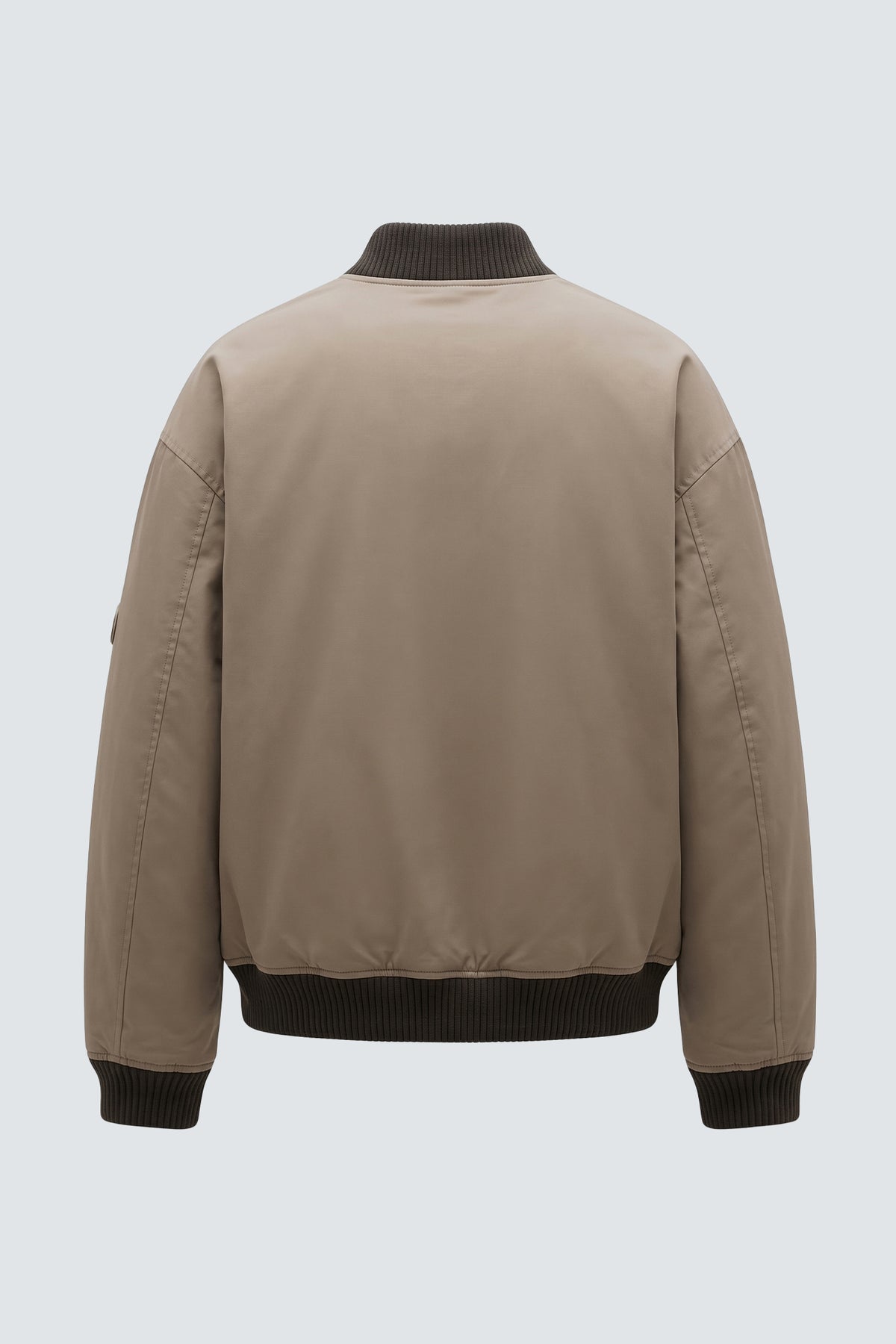 Bomber in nylon oversize - Beige