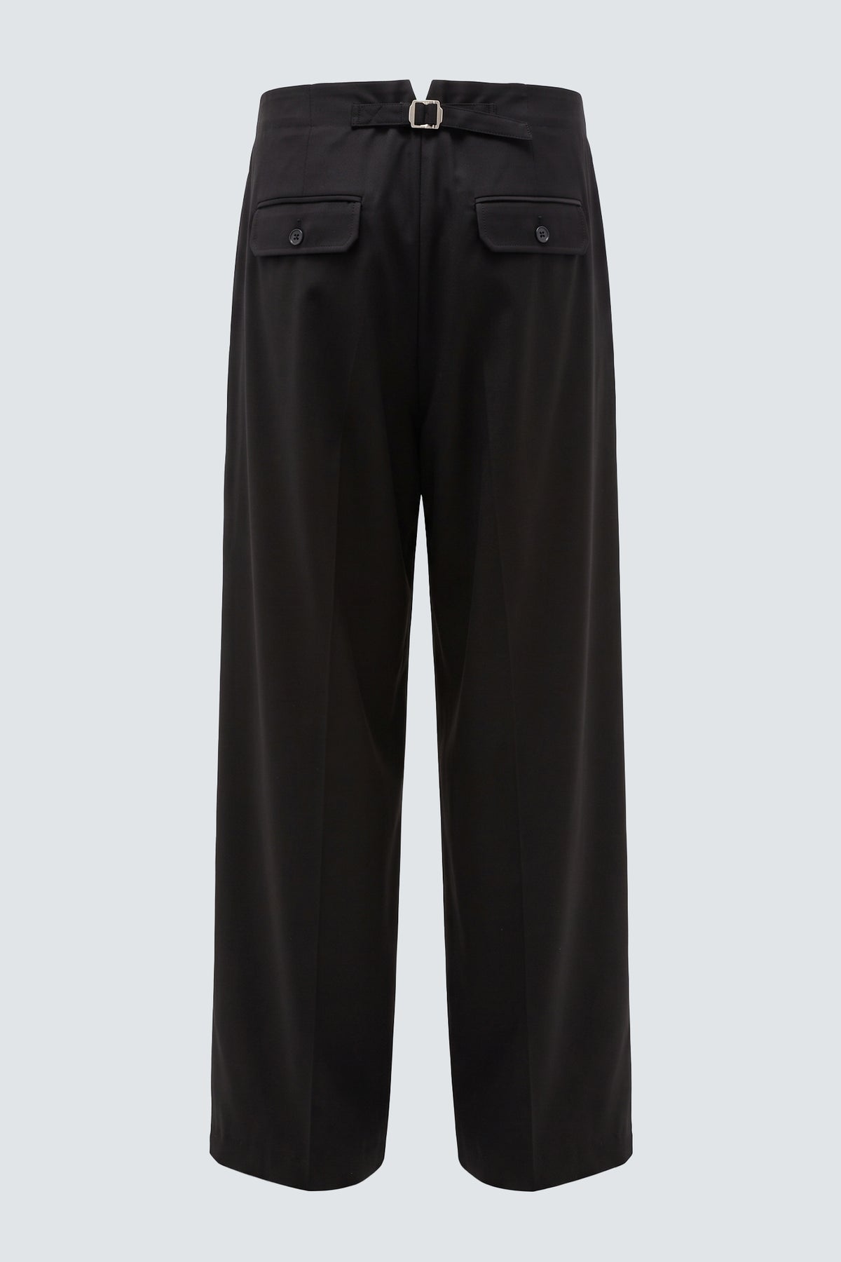 Pantaloni larghi con coulisse - Nero