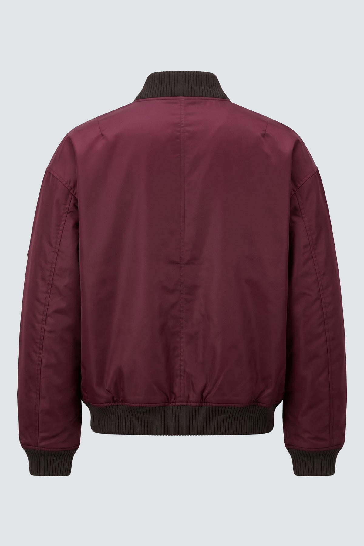 Bomber in nylon oversize - Bordeaux