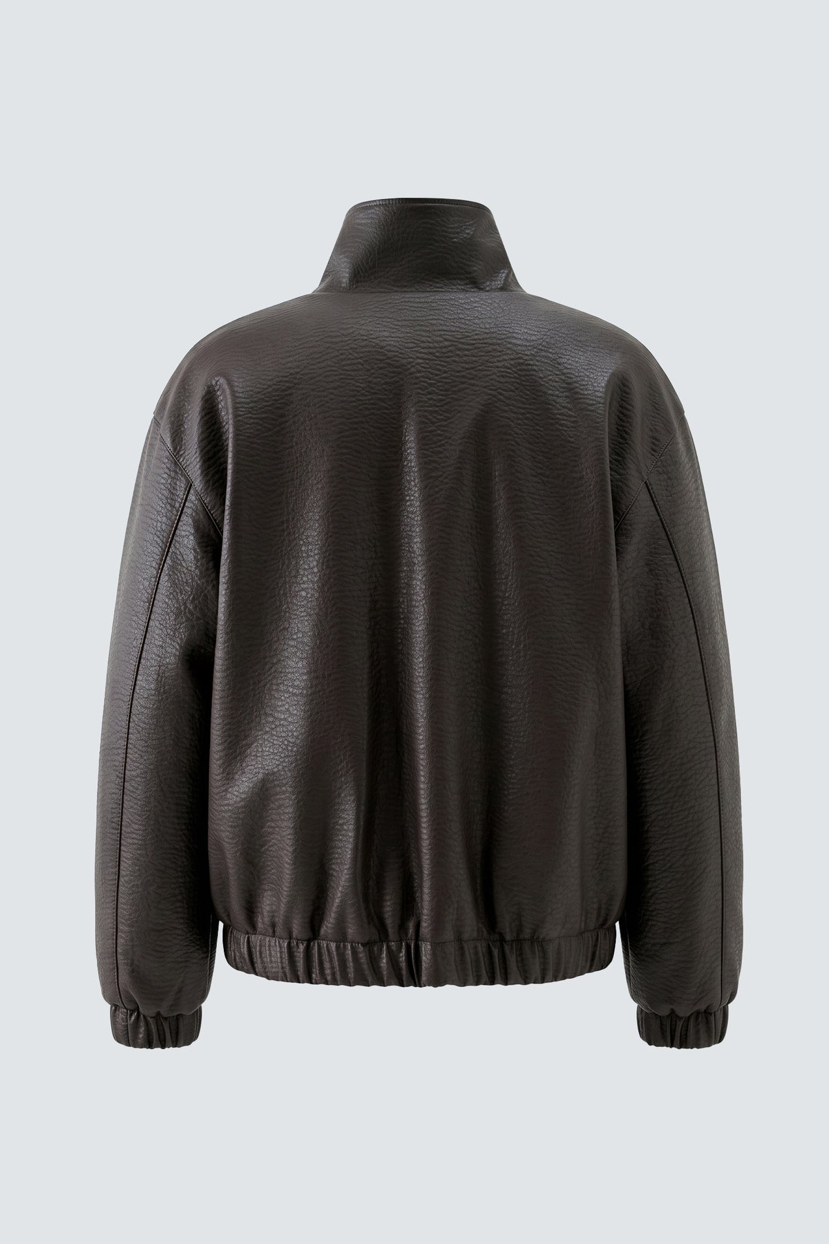 Giubbotto oversize effetto pelle