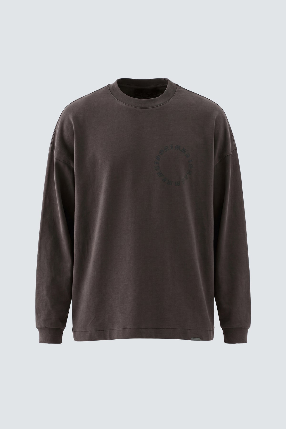 T-shirt in jersey con logo - Moro