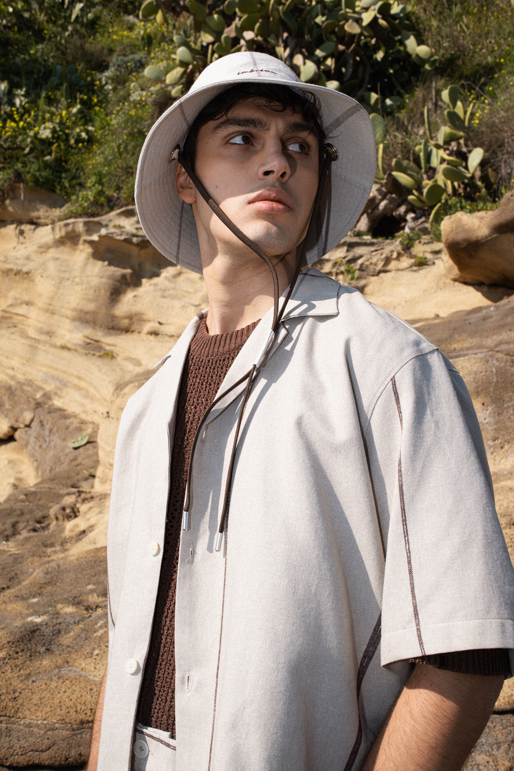 Cotton blend bucket hat