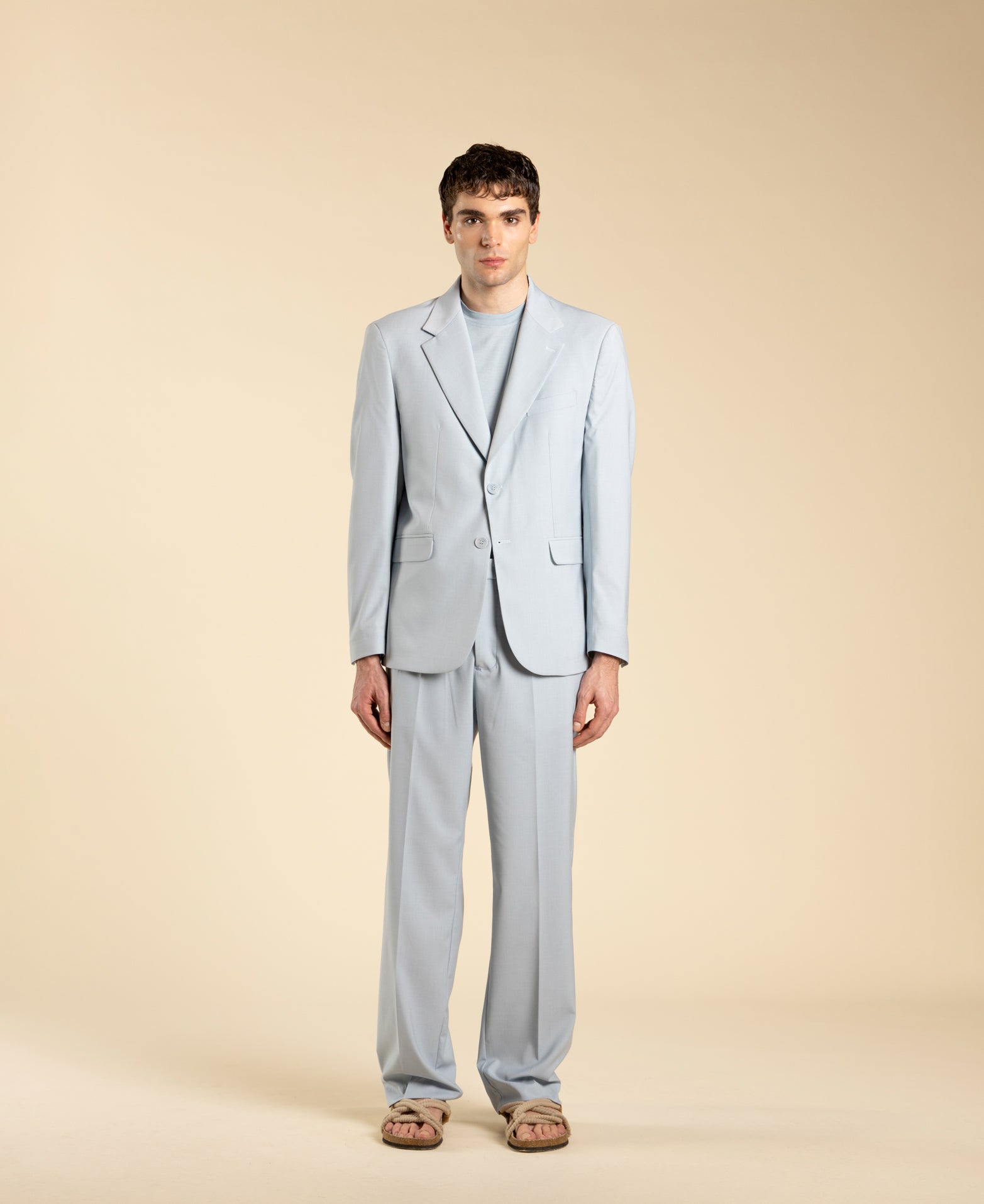 Single-breasted jacket - Powder