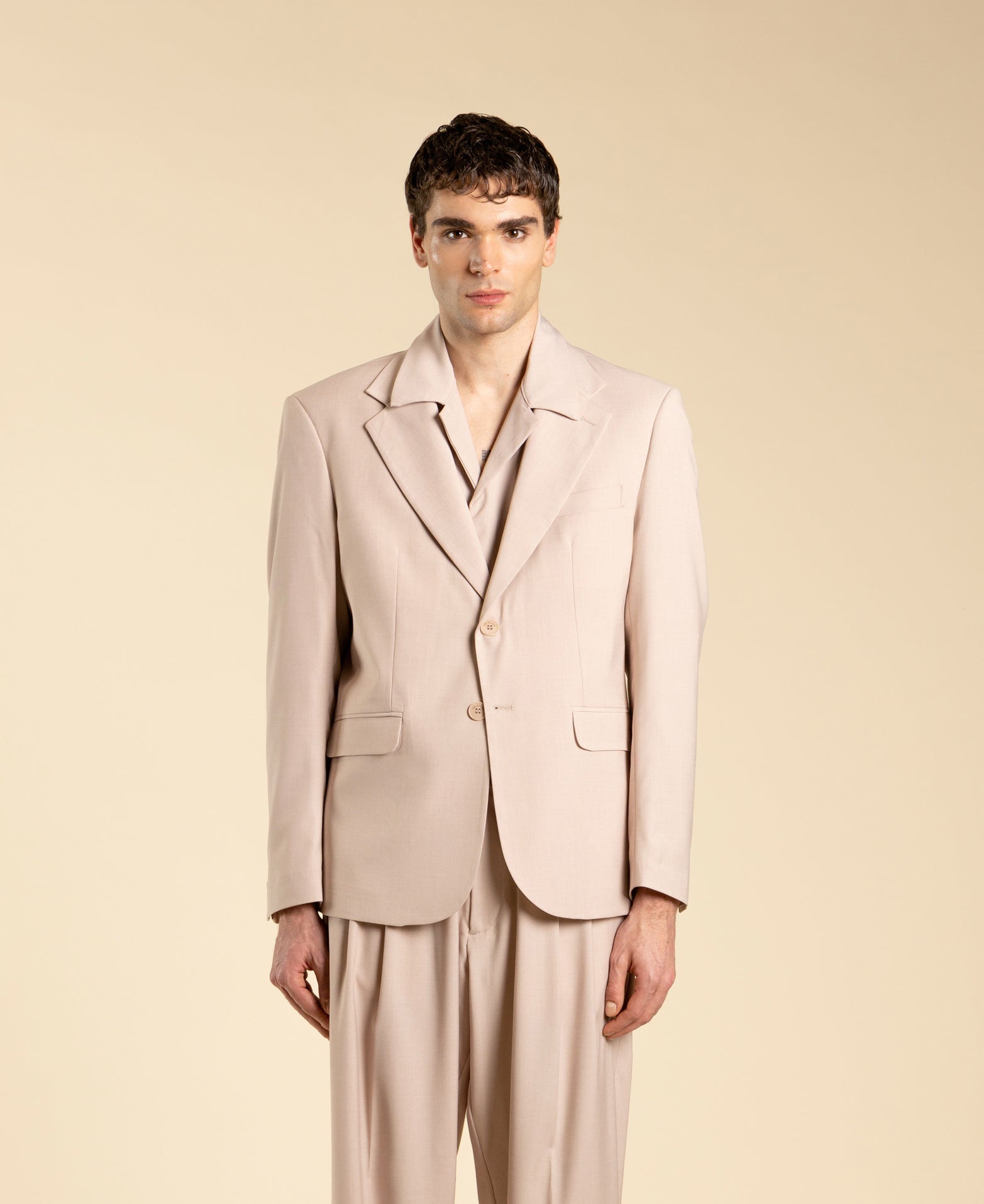 Single-breasted jacket - Powder pink
