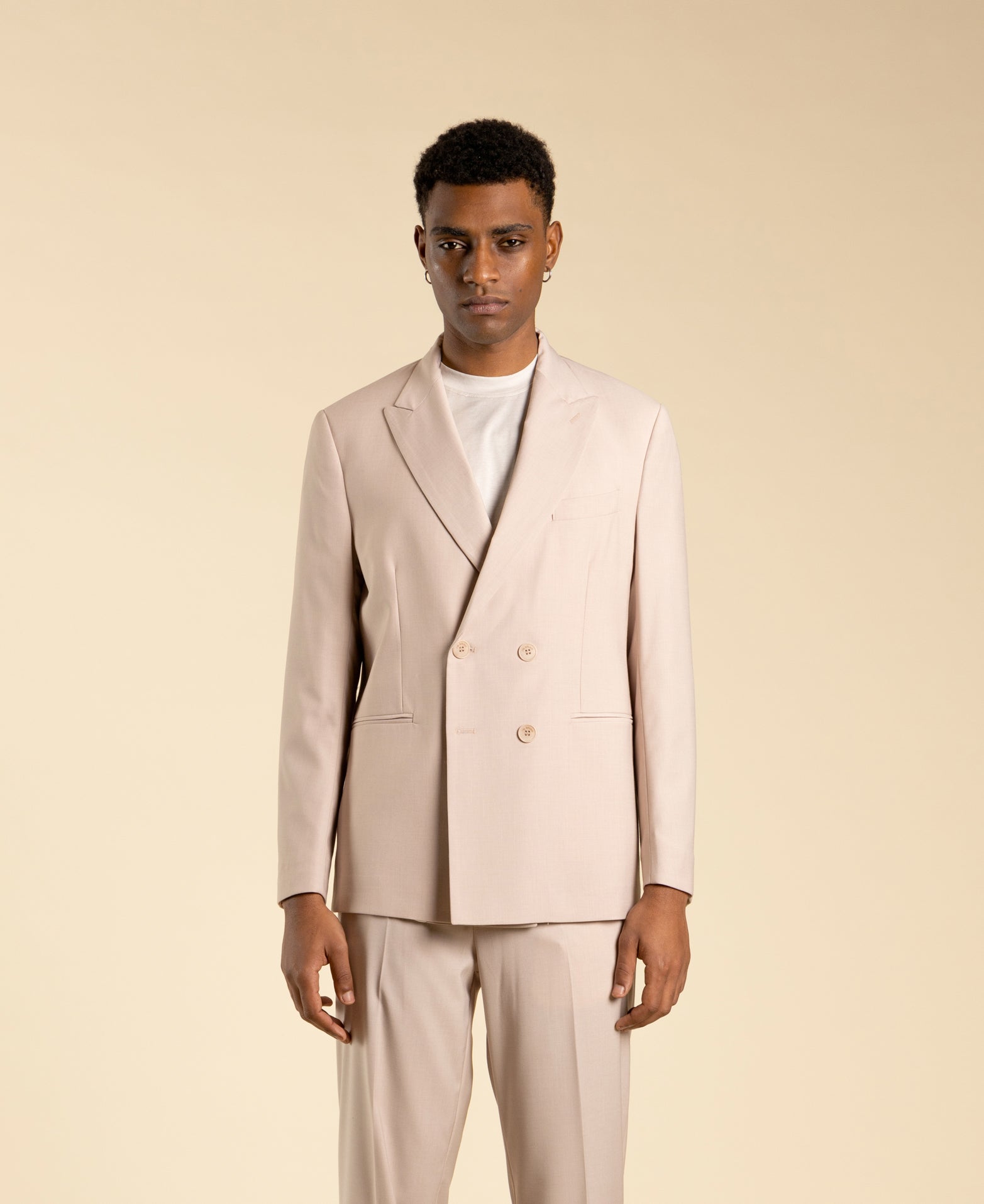 Double-breasted jacket - Powder pink