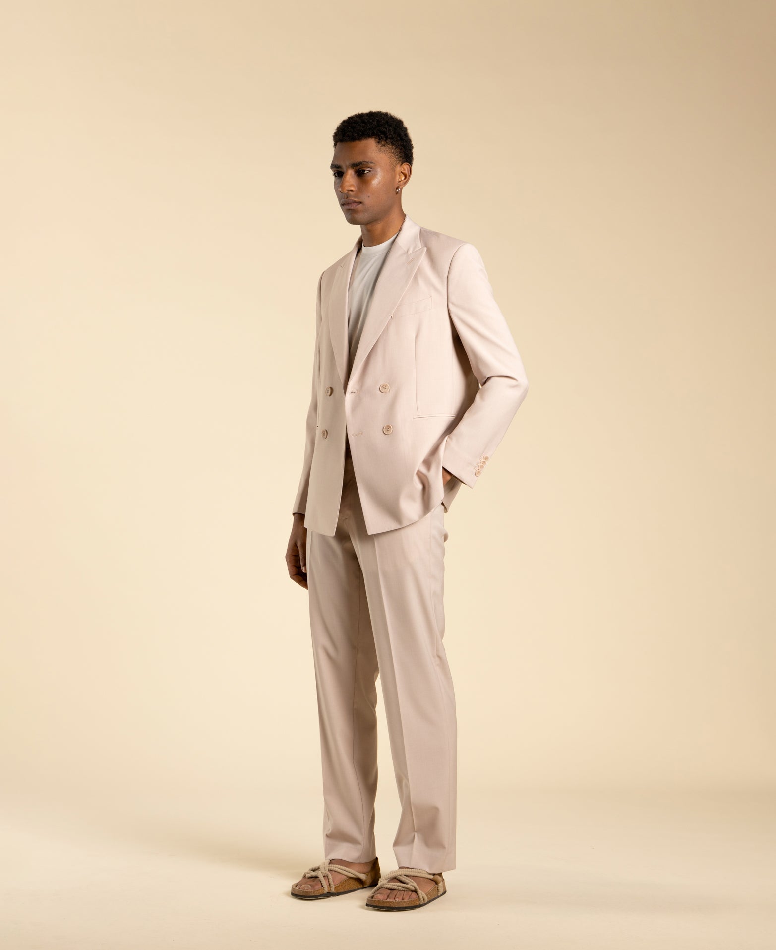 Double-breasted jacket - Powder pink